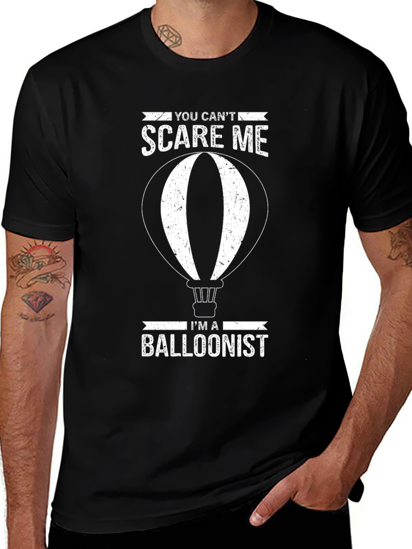Funny Balloonist T-Shirt - You Cant Scare Me!