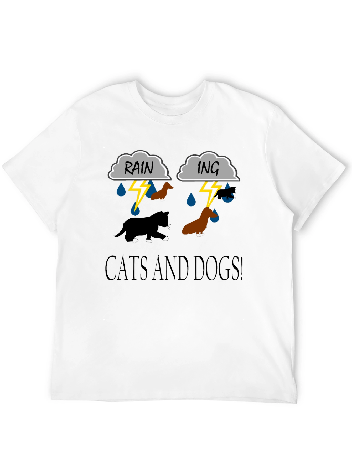 Cats and Dogs Graphic T-Shirt