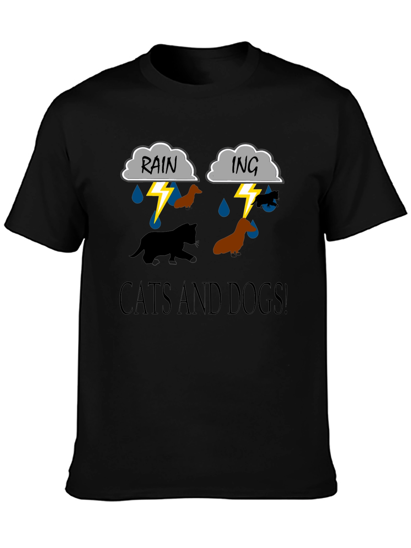 Cats and Dogs Graphic T-Shirt
