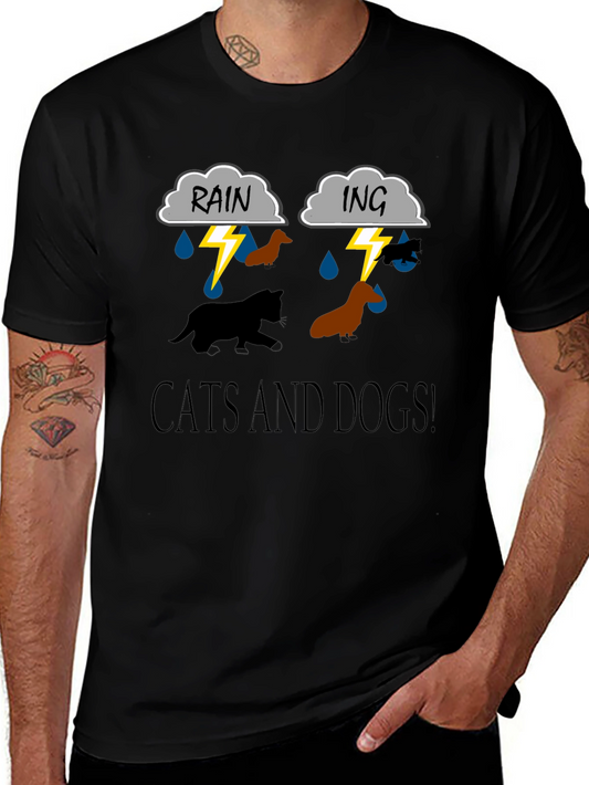 Cats and Dogs Graphic T-Shirt