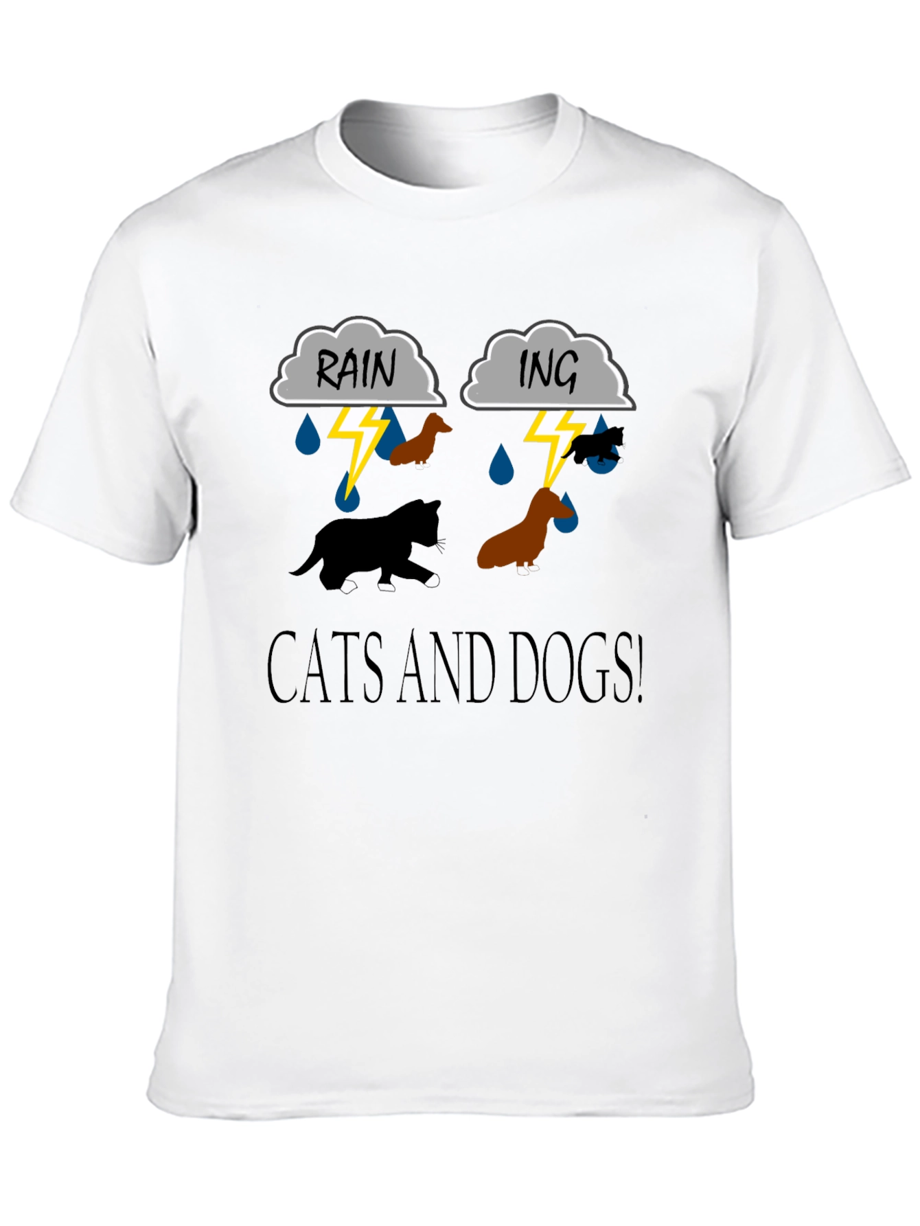 Cats and Dogs Graphic T-Shirt