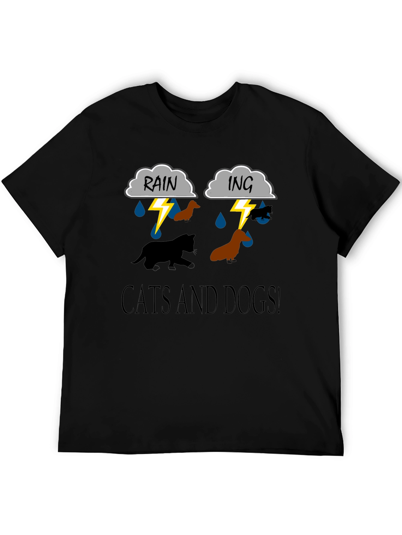 Cats and Dogs Graphic T-Shirt