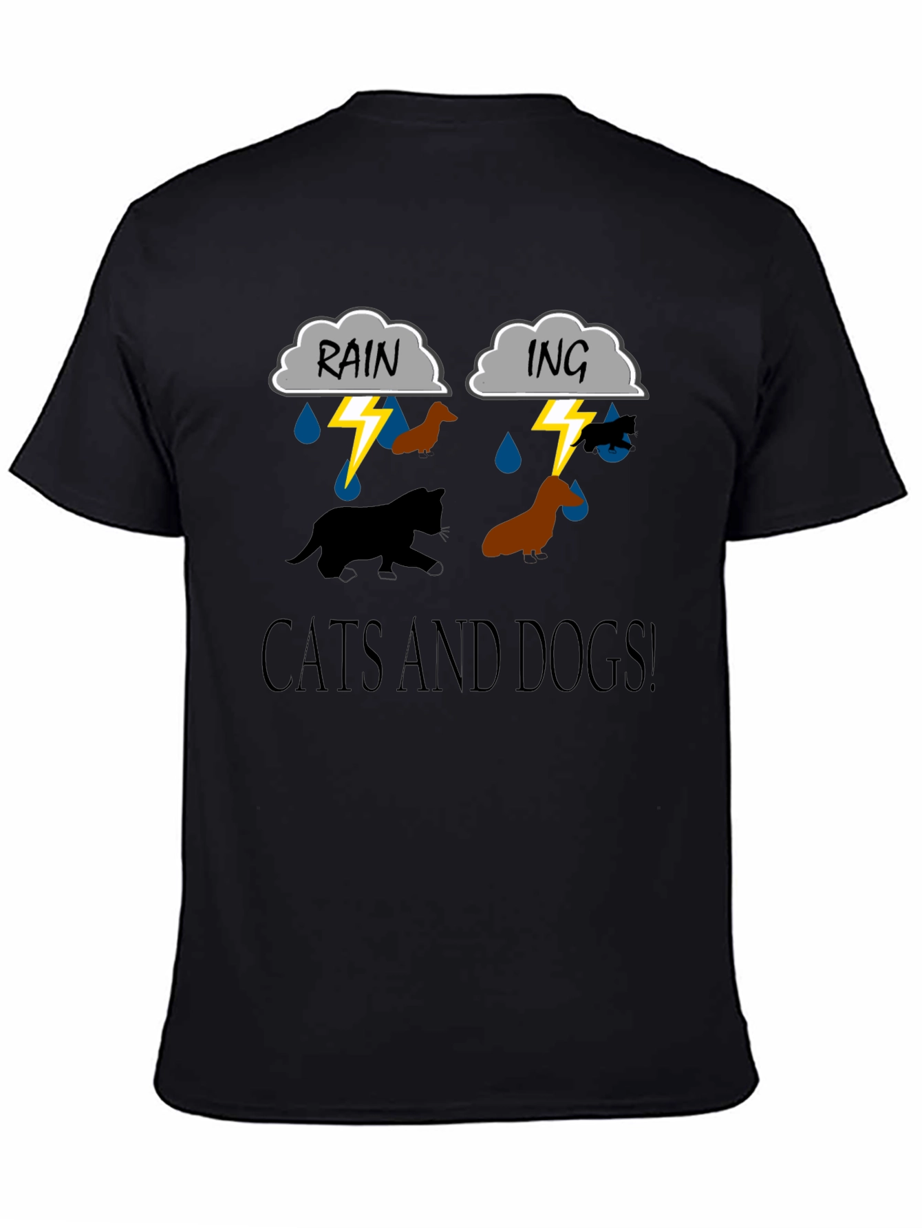 Cats and Dogs Graphic T-Shirt