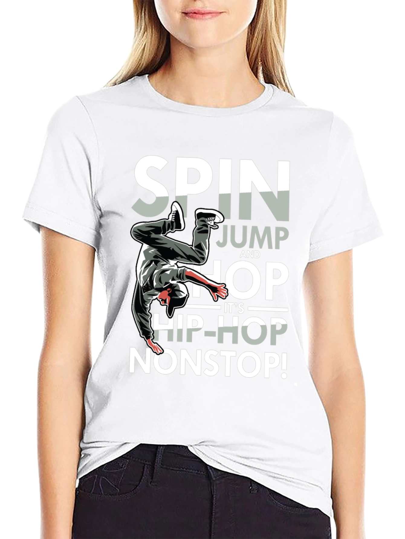 Spin Jump Hop Hip-Hop Nonstop Mens T-Shirt