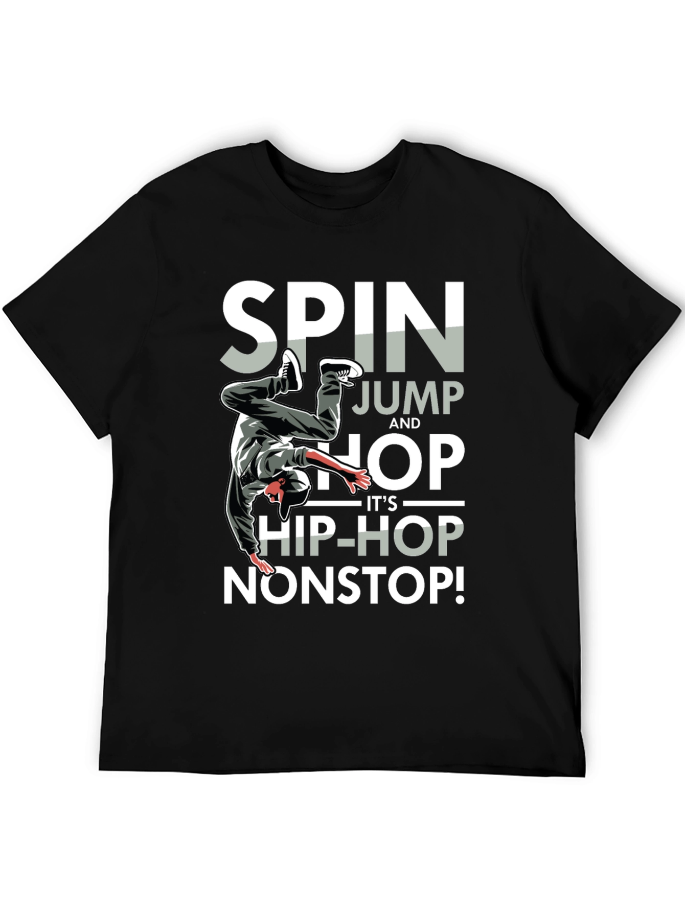 Spin Jump Hop Hip-Hop Nonstop Mens T-Shirt