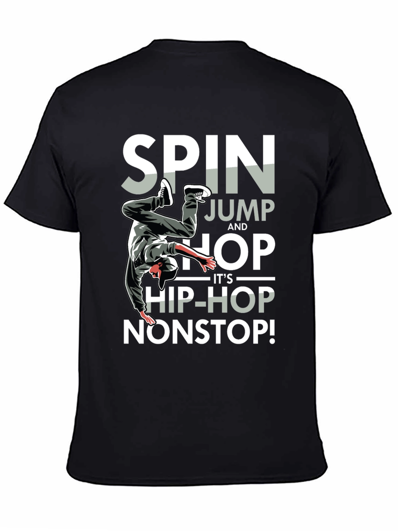 Spin Jump Hop Hip-Hop Nonstop Mens T-Shirt