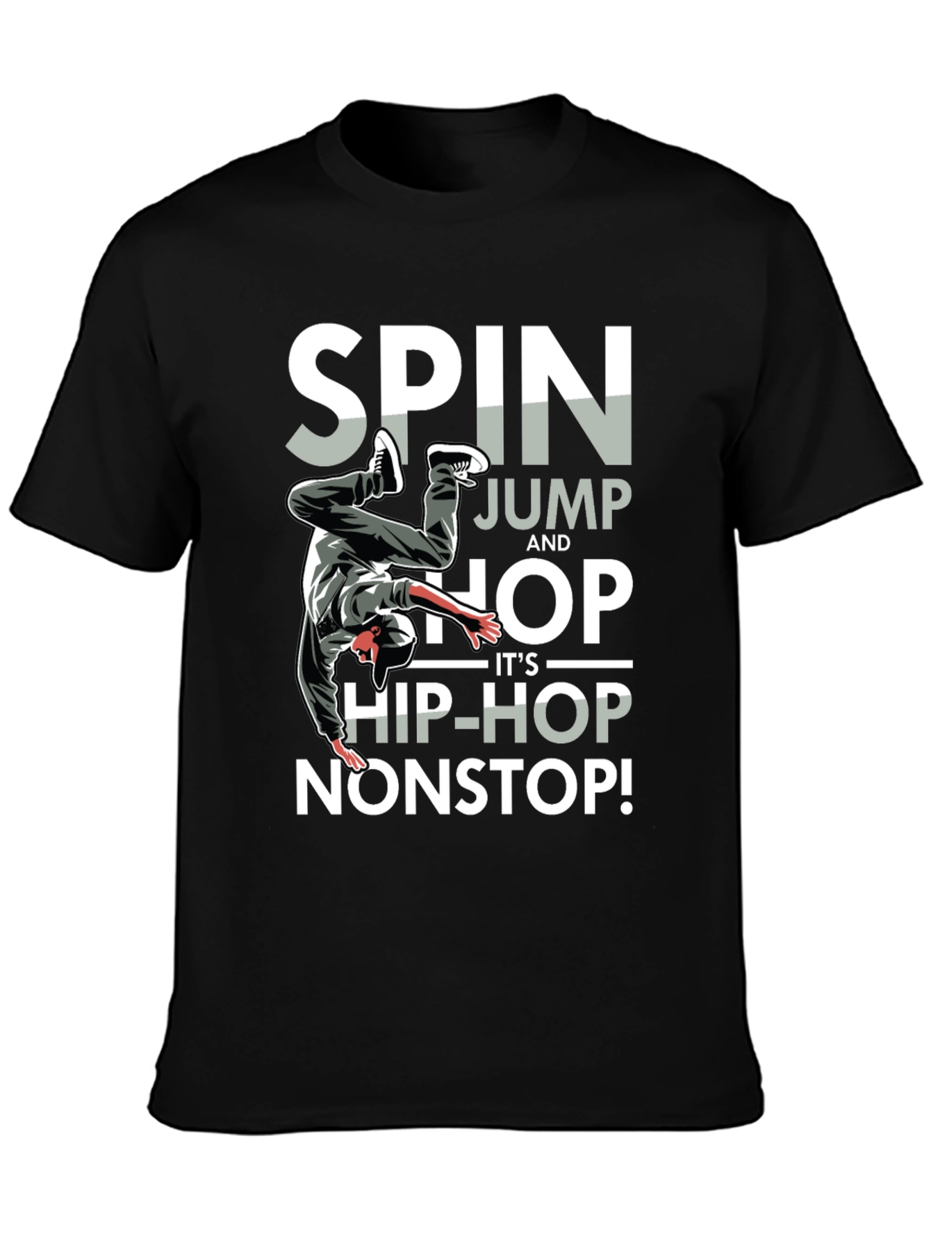 Spin Jump Hop Hip-Hop Nonstop Mens T-Shirt