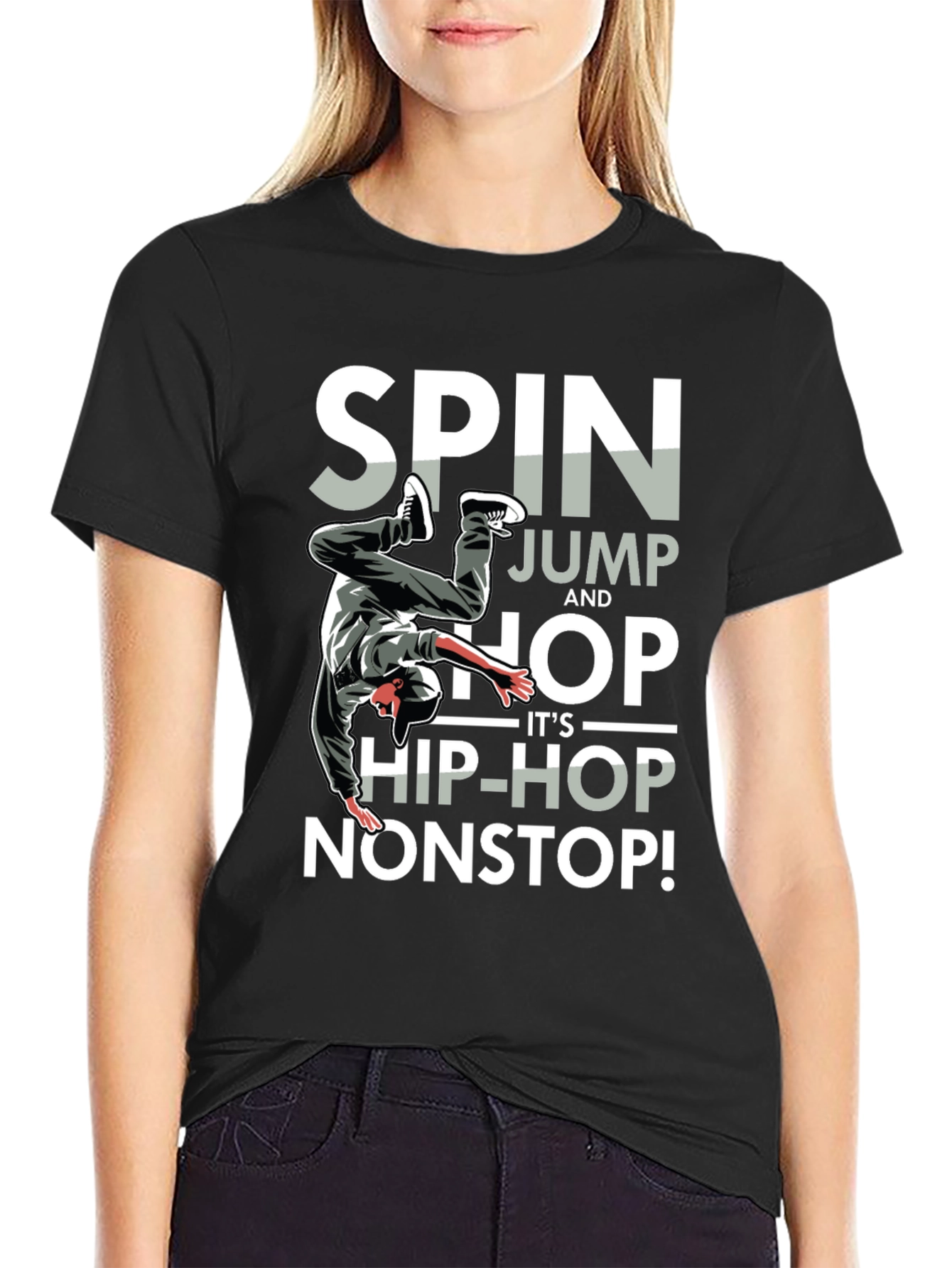 Spin Jump Hop Hip-Hop Nonstop Mens T-Shirt