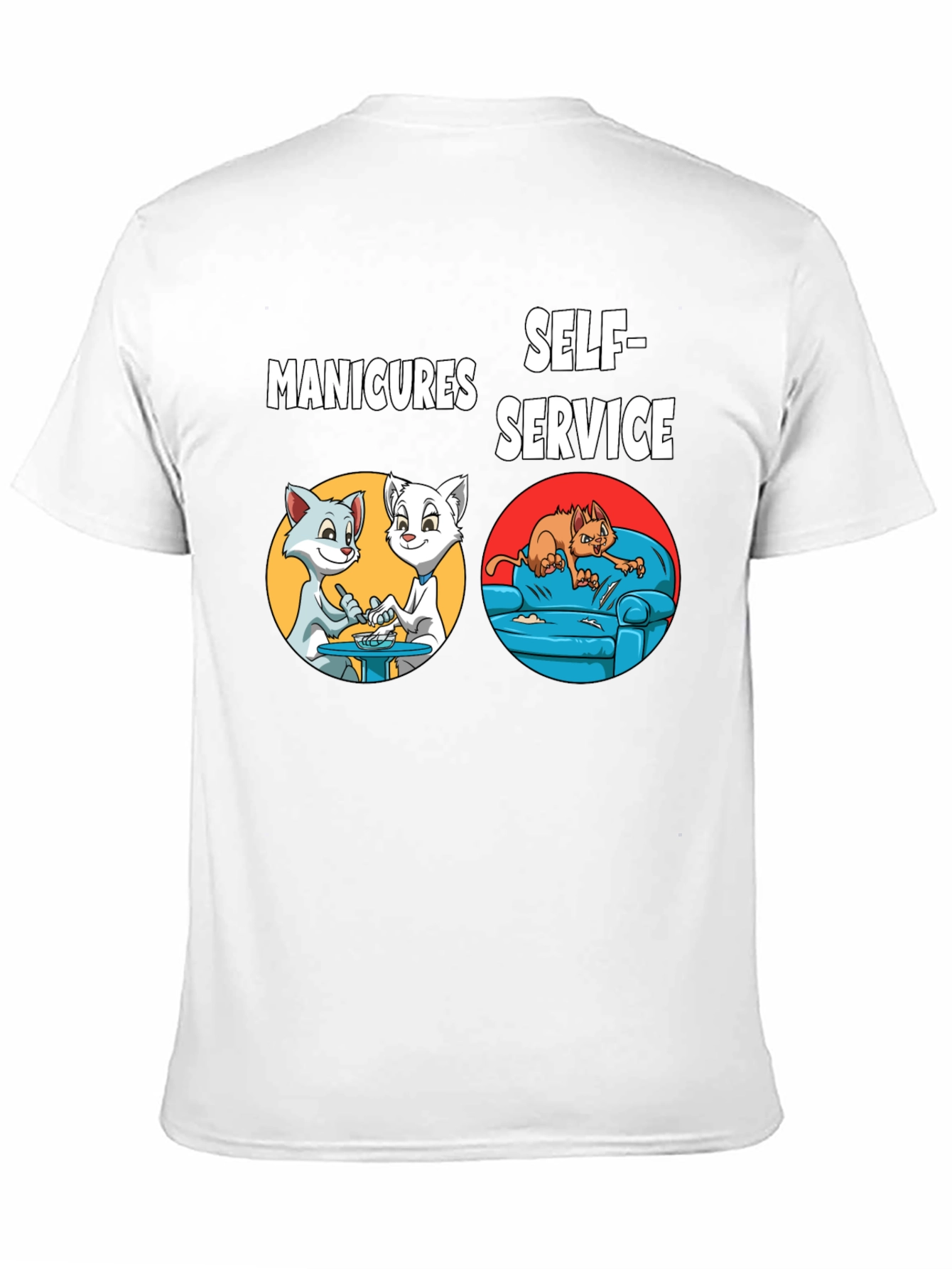 Manicures Self-Service Cat Graphic Tee