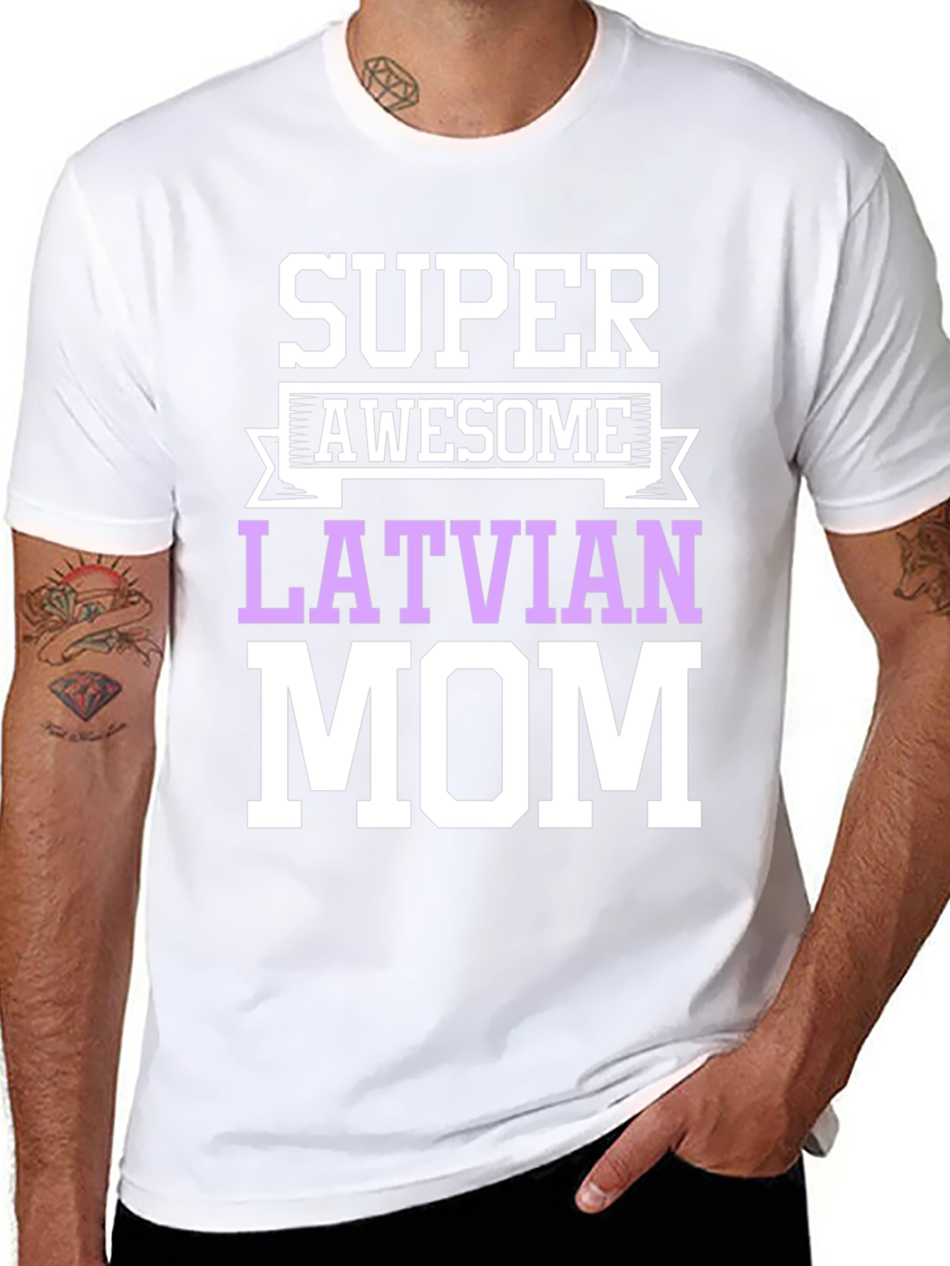Super Awesome Latvian Mom T-Shirt