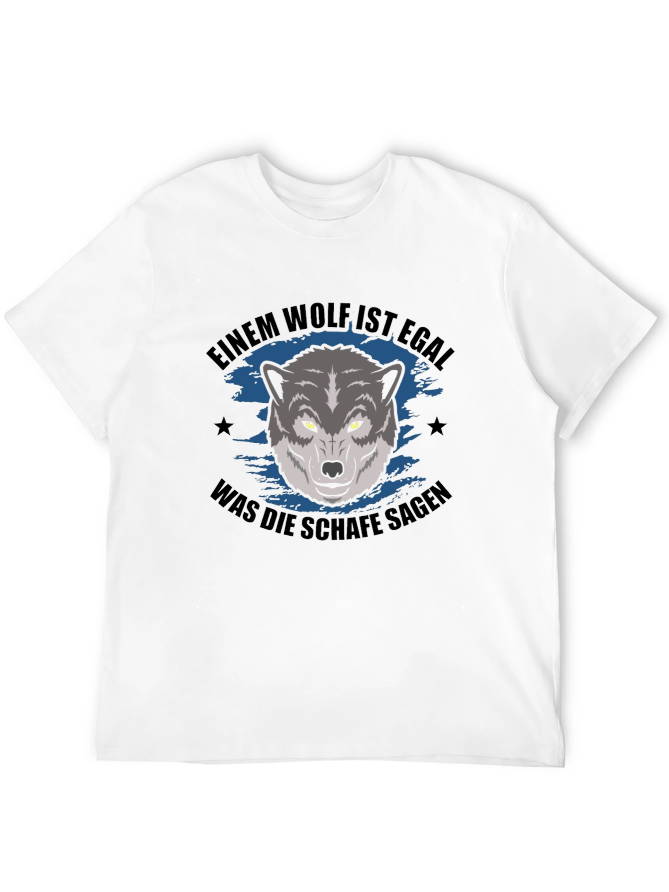 Wolf Graphic T-Shirt - German Slogan