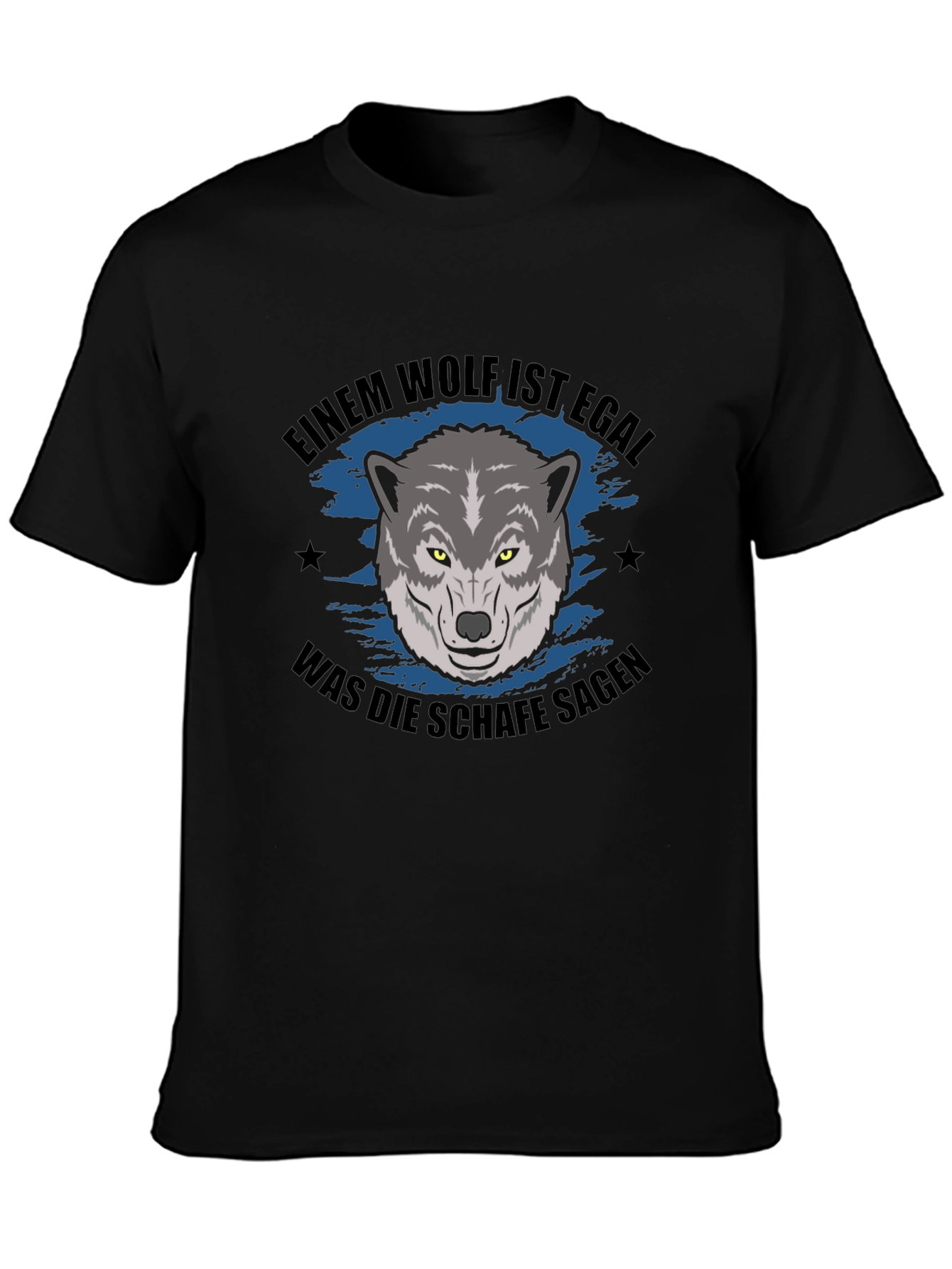 Wolf Graphic T-Shirt - German Slogan