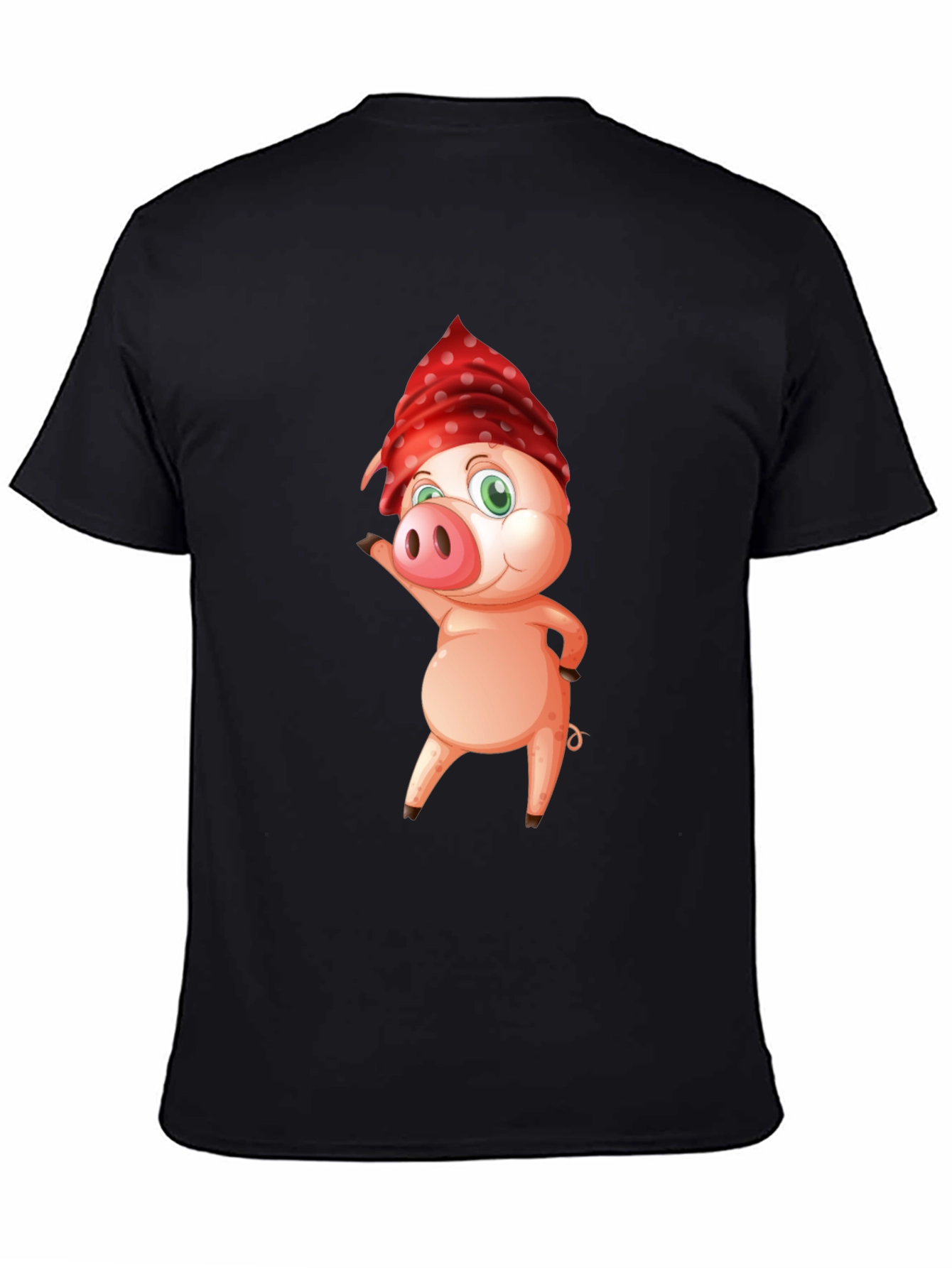 Pig with Bandana Graphic Tee - Cool & Comfy
