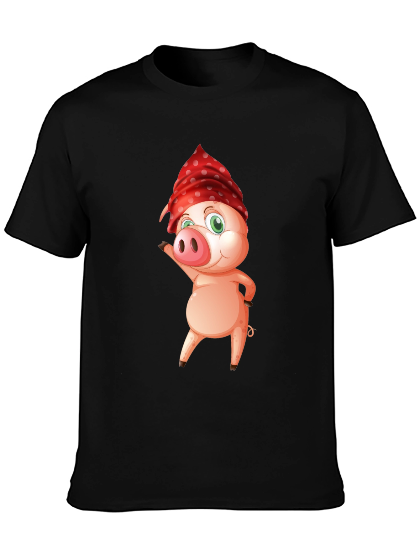 Pig with Bandana Graphic Tee - Cool & Comfy