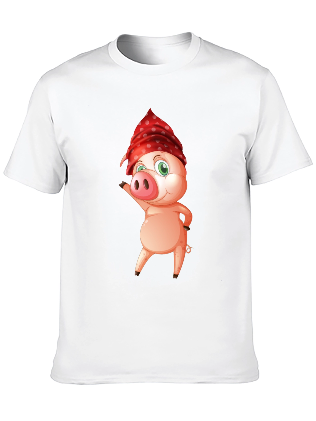 Pig with Bandana Graphic Tee - Cool & Comfy