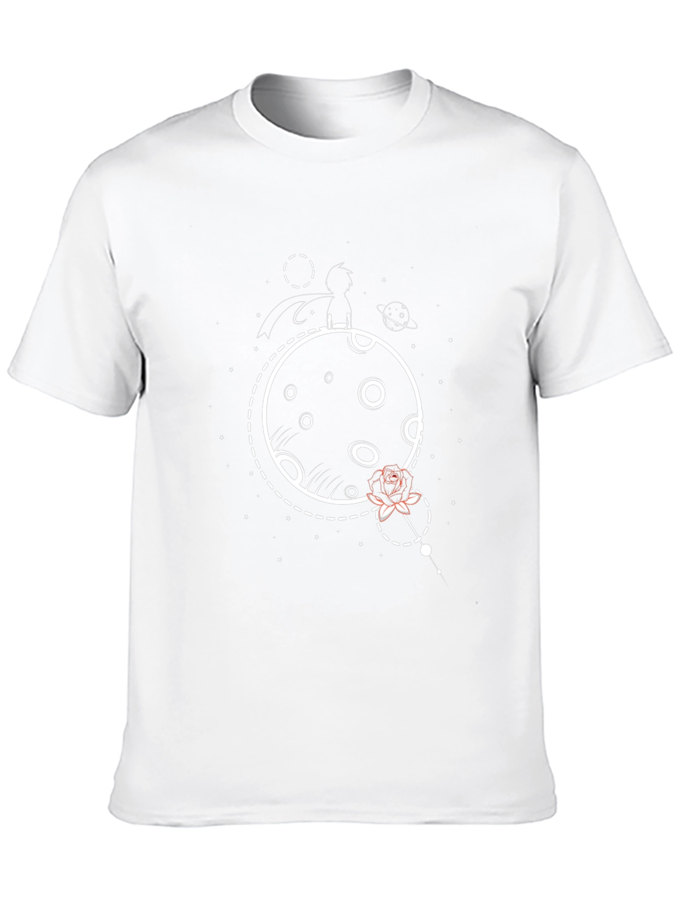 Little Prince Rose Graphic Tee - Black