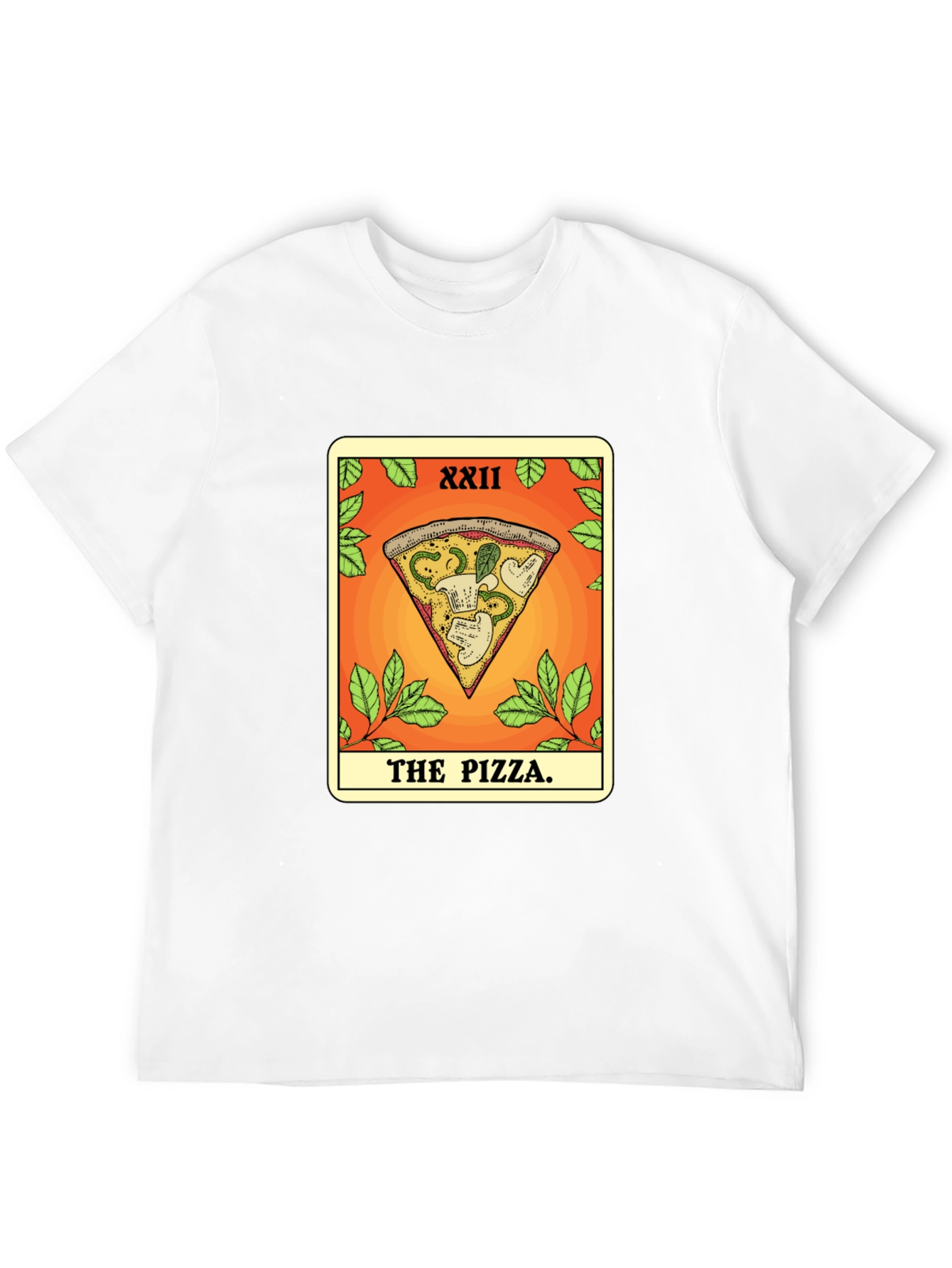 Pizza Tarot Card T-Shirt - Novelty Graphic Tee