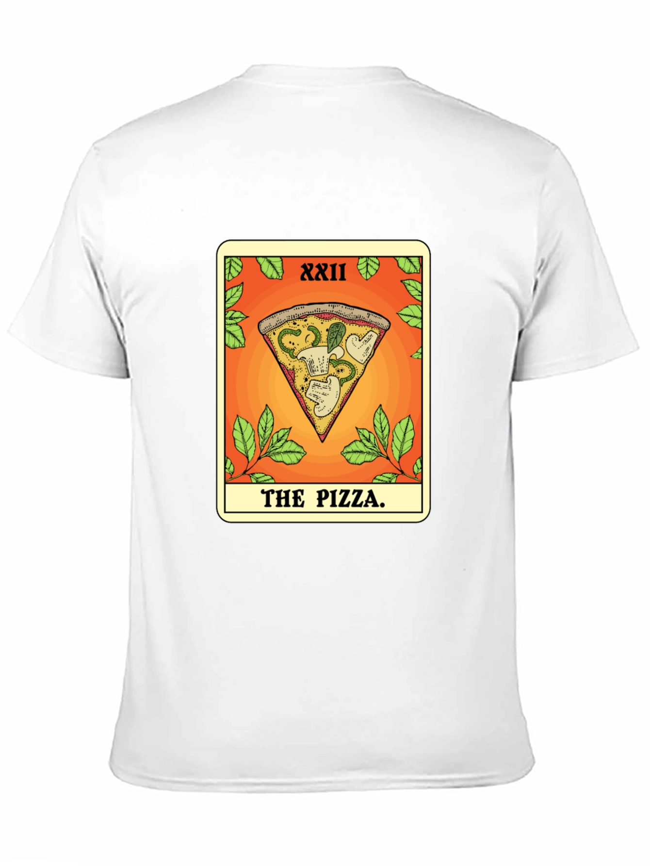 Pizza Tarot Card T-Shirt - Novelty Graphic Tee