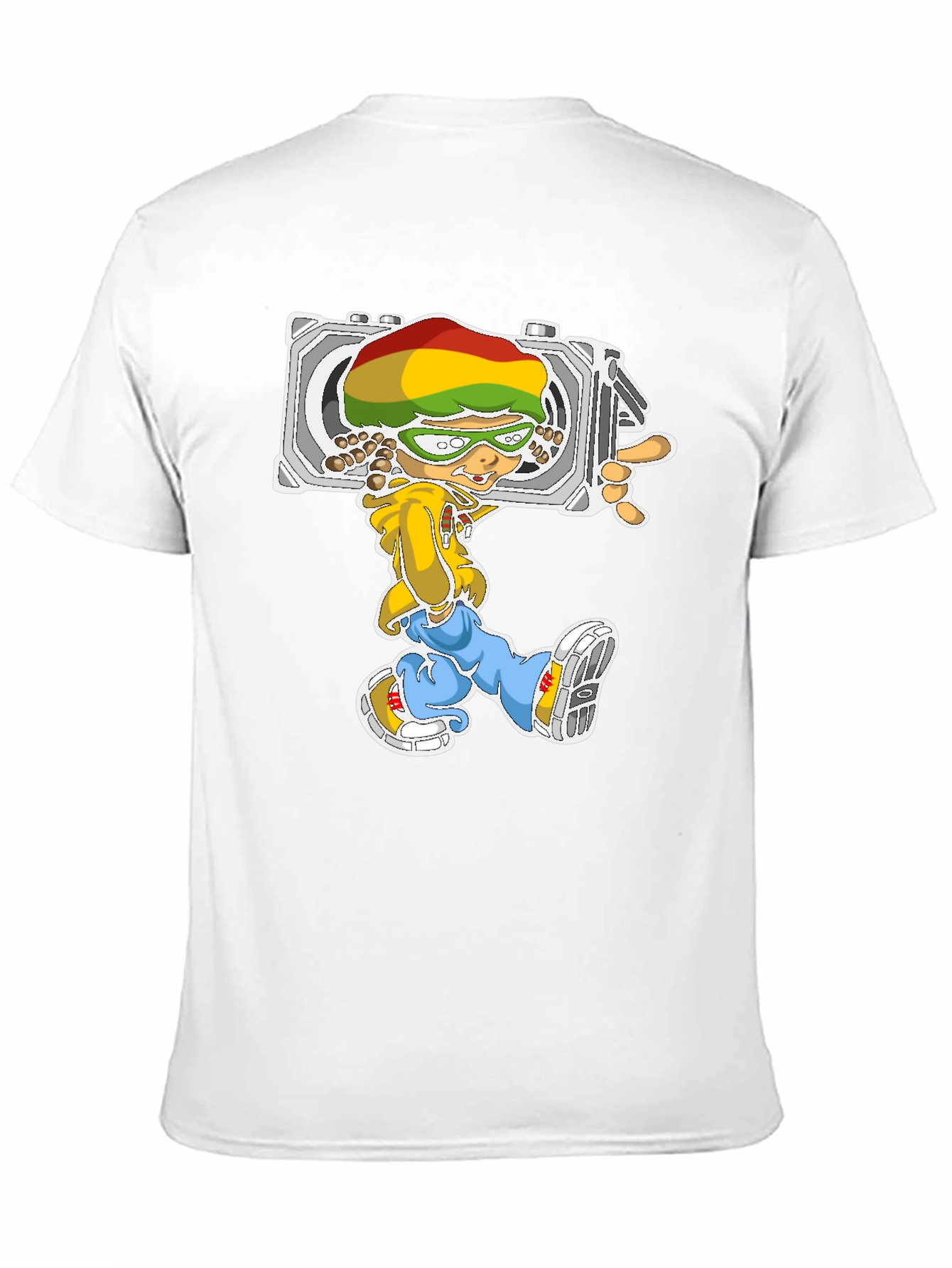 Rasta Cartoon Camera T-Shirt