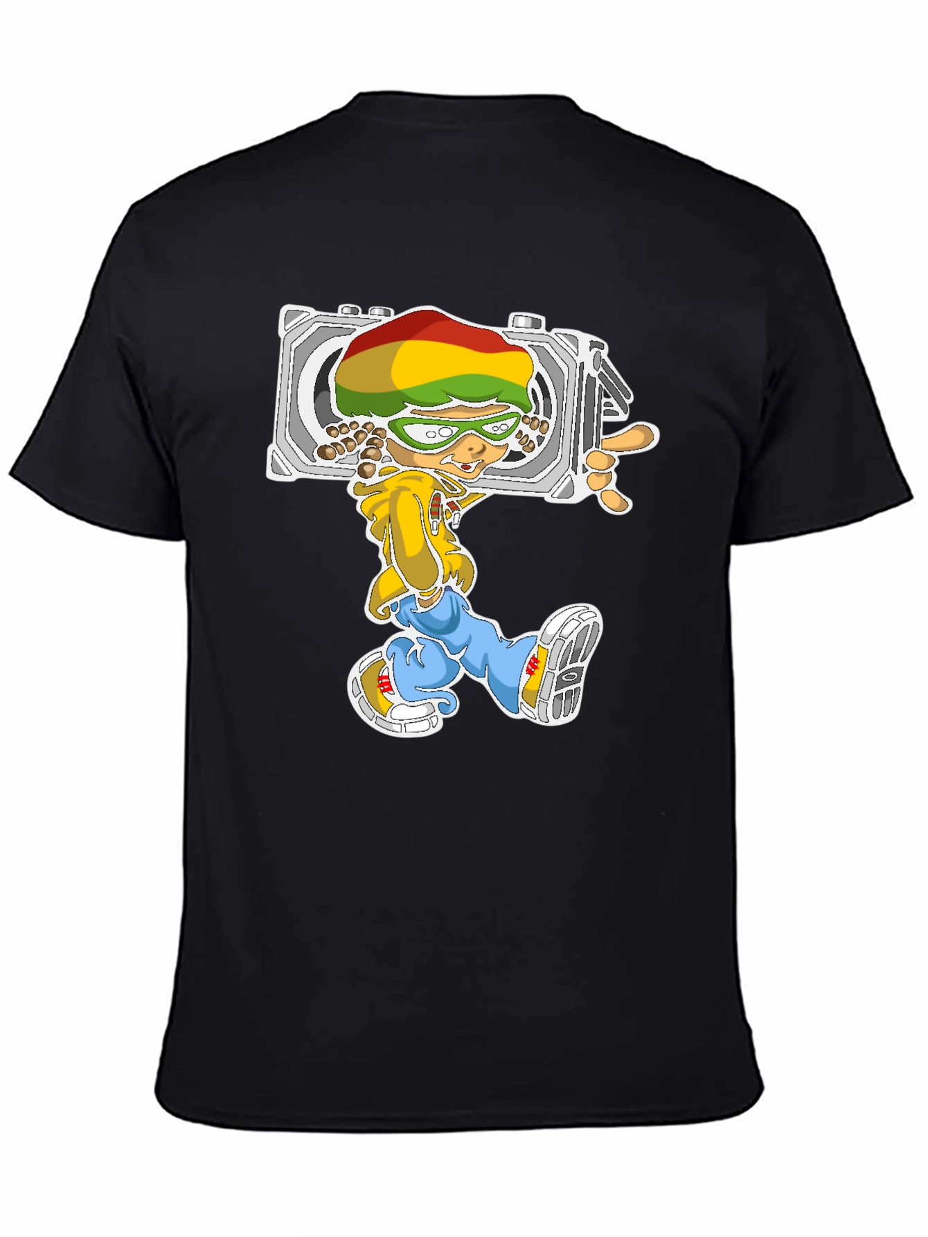 Rasta Cartoon Camera T-Shirt