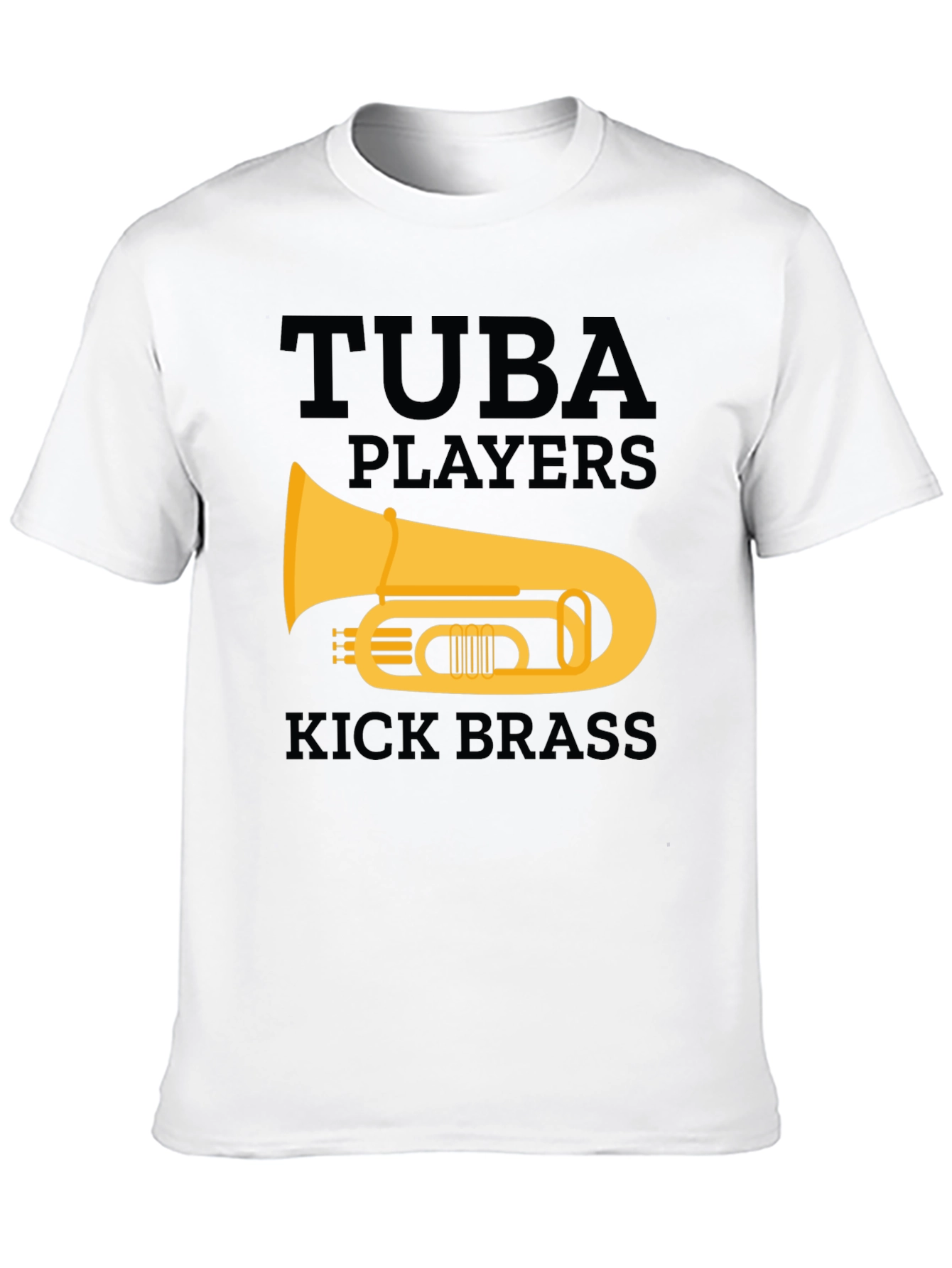 Tuba Players Kick Brass Graphic T-Shirt