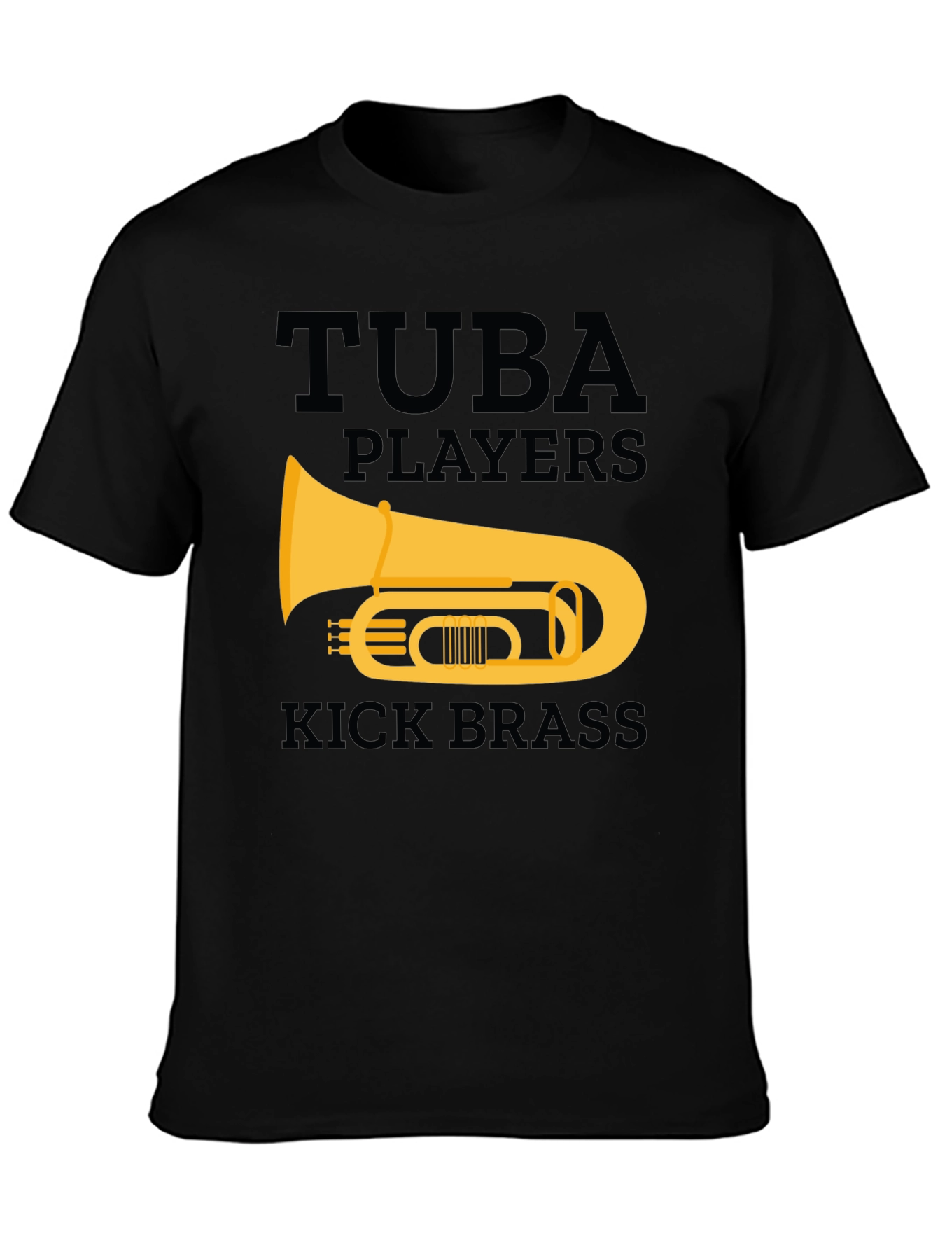 Tuba Players Kick Brass Graphic T-Shirt