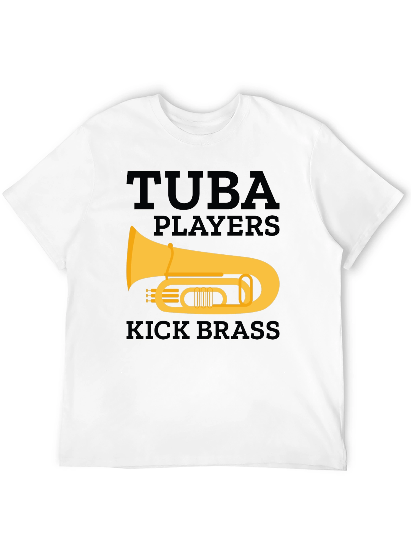Tuba Players Kick Brass Graphic T-Shirt