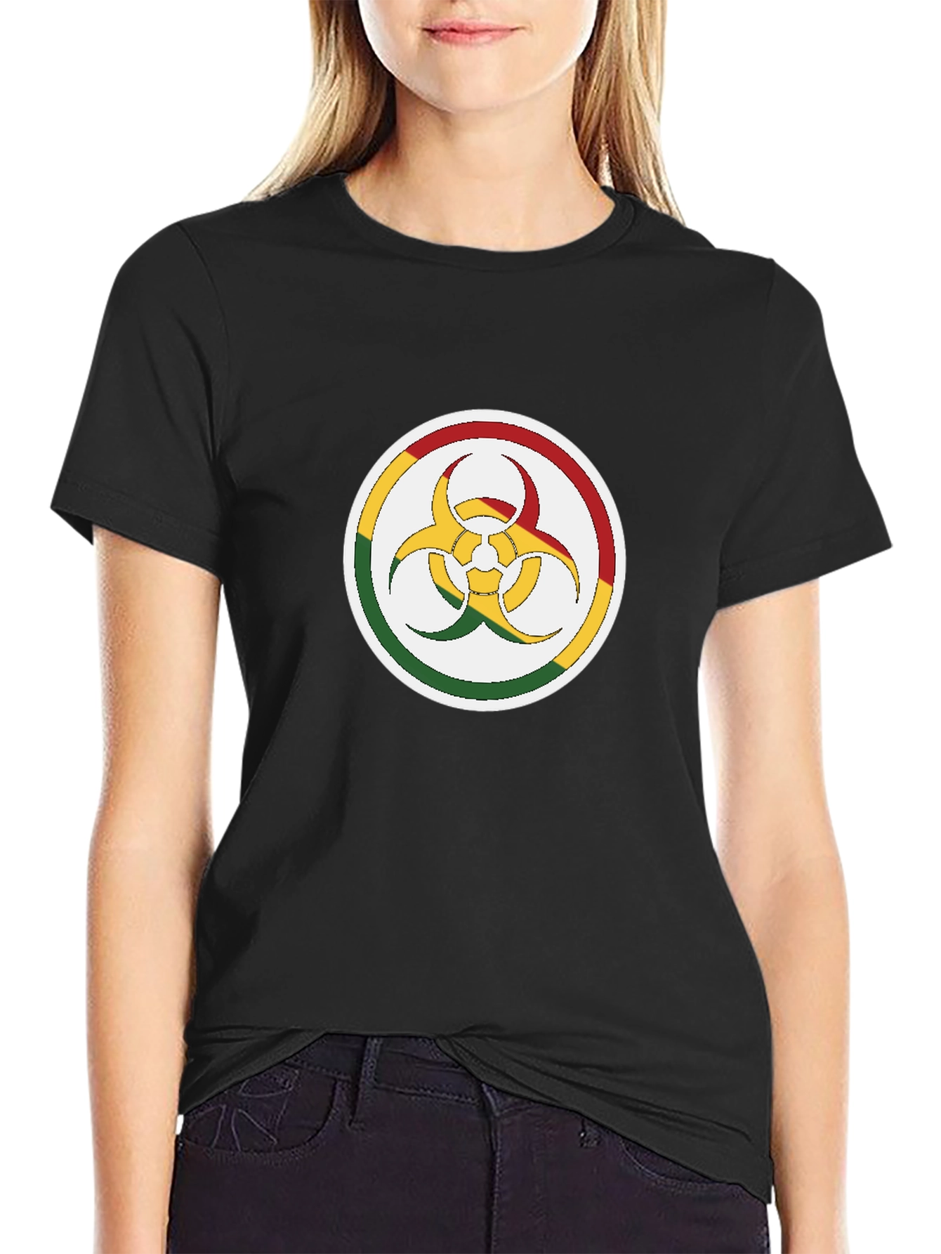 Biohazard Symbol Tee - Black T-Shirt