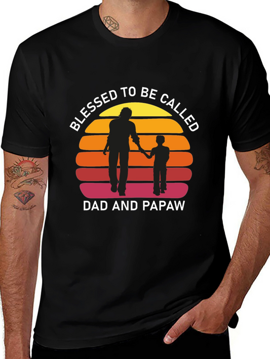 Blessed Dad & Papaw Graphic Tee