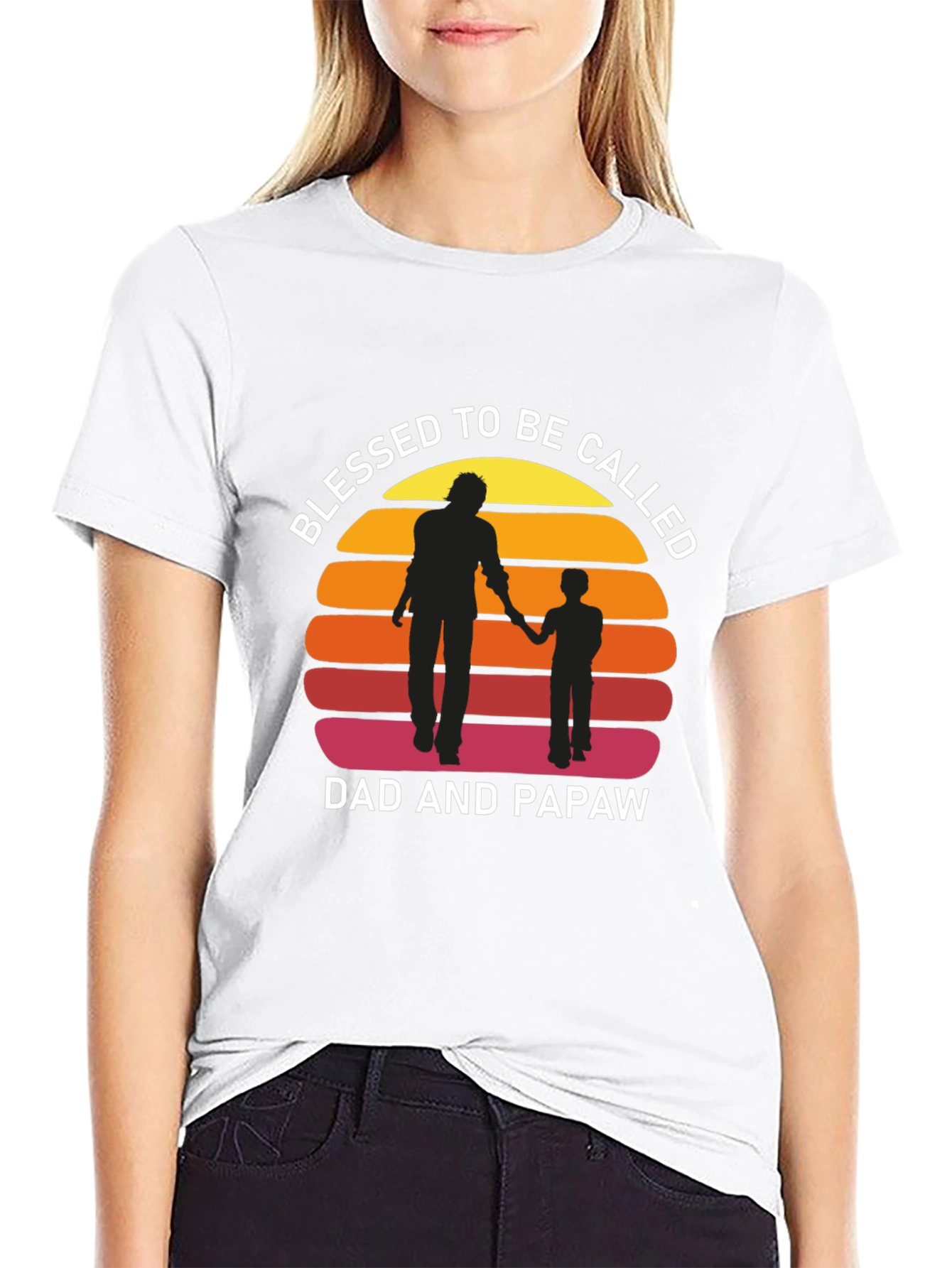 Blessed Dad & Papaw Graphic Tee