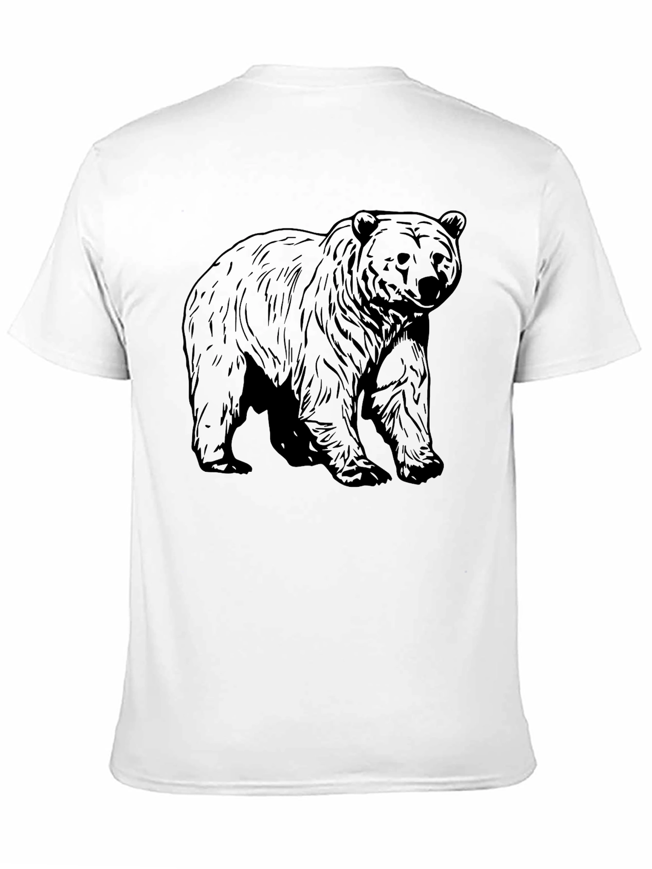 Black Bear Graphic Tee - Mens Casual Shirt