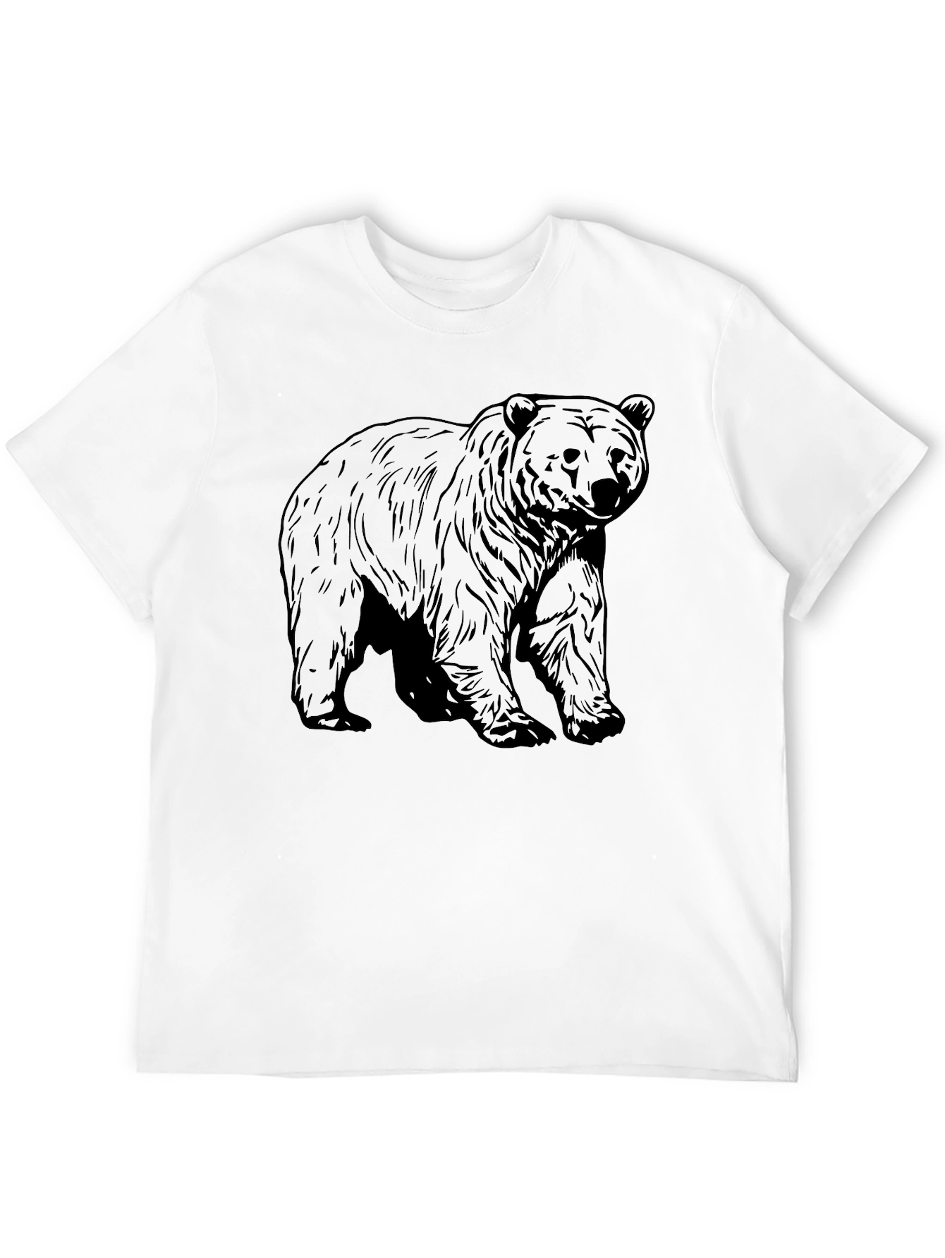 Black Bear Graphic Tee - Mens Casual Shirt