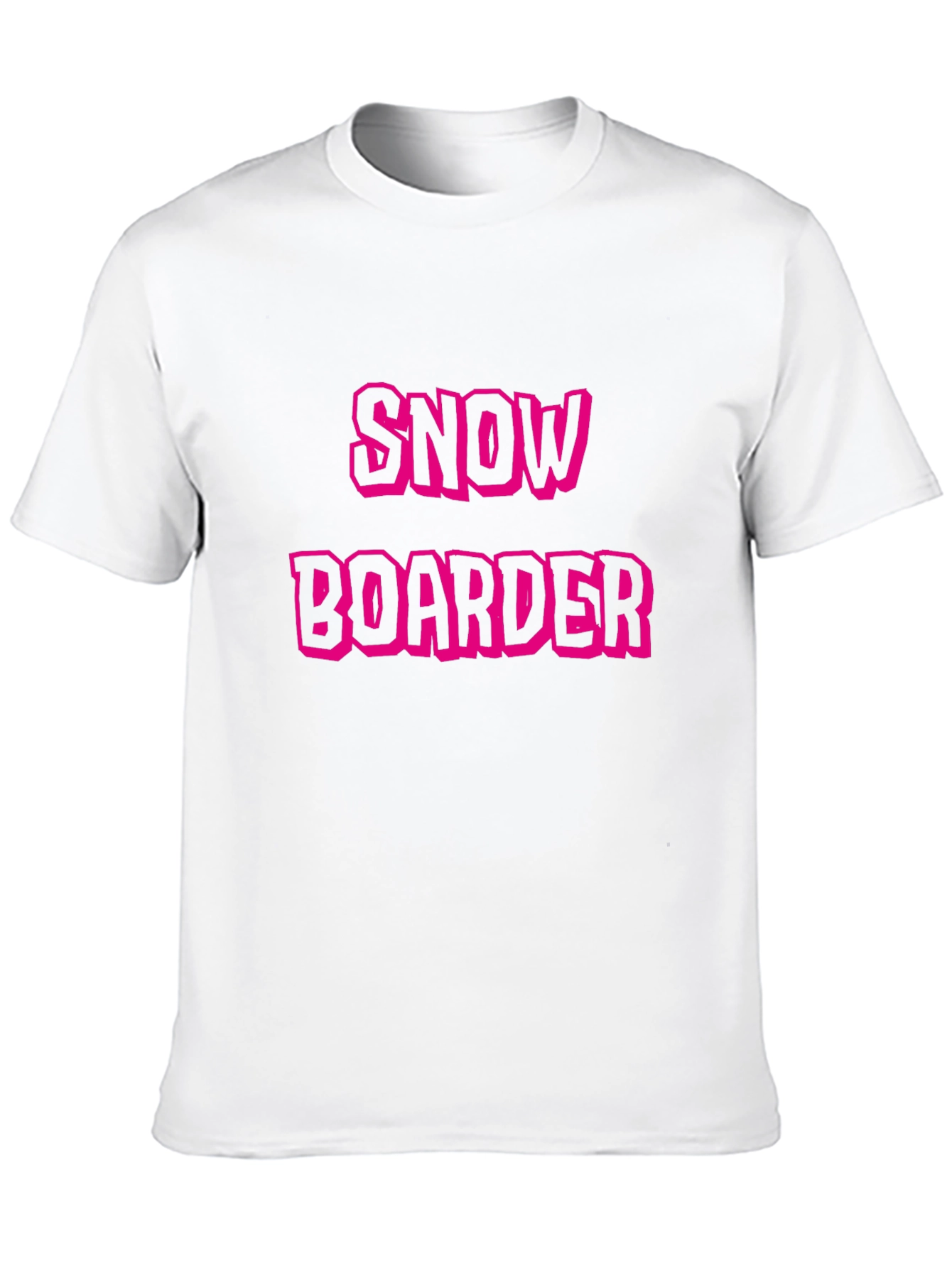 Snowboarder Graphic Tee - Black Cotton Blend