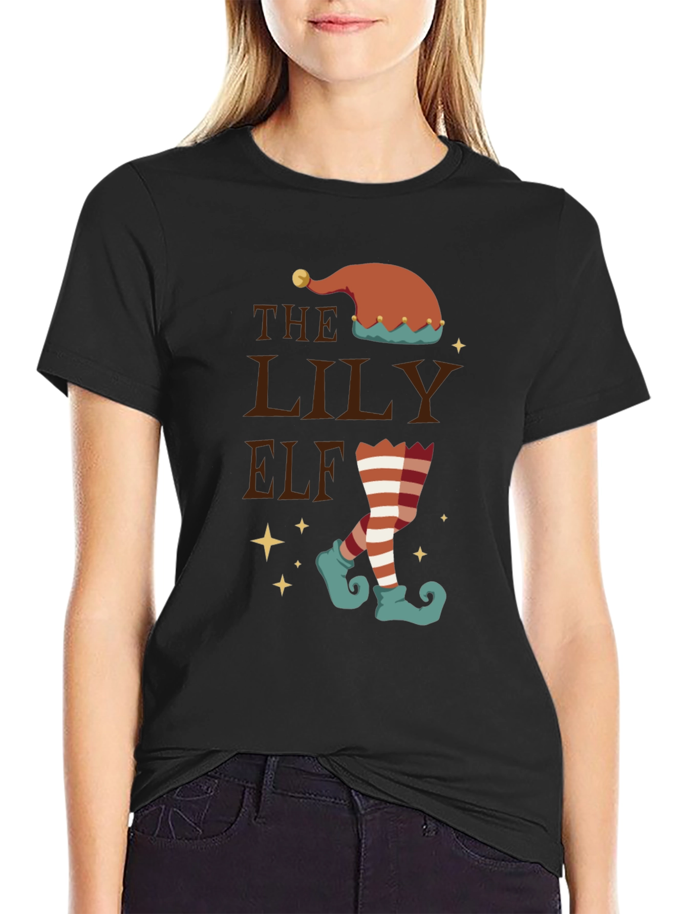 The Lily Elf Christmas T-Shirt - Festive Holiday Tee
