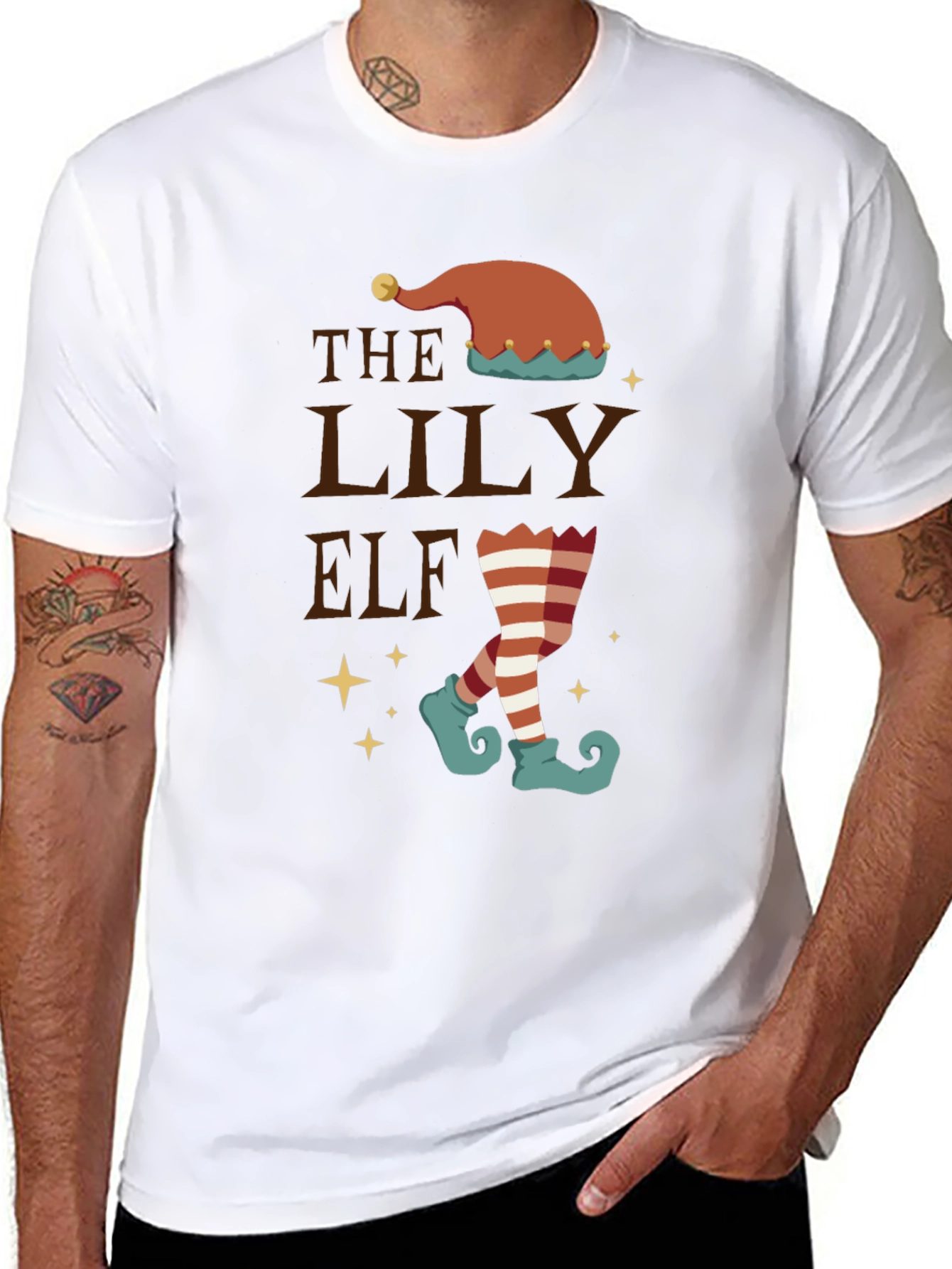 The Lily Elf Christmas T-Shirt - Festive Holiday Tee