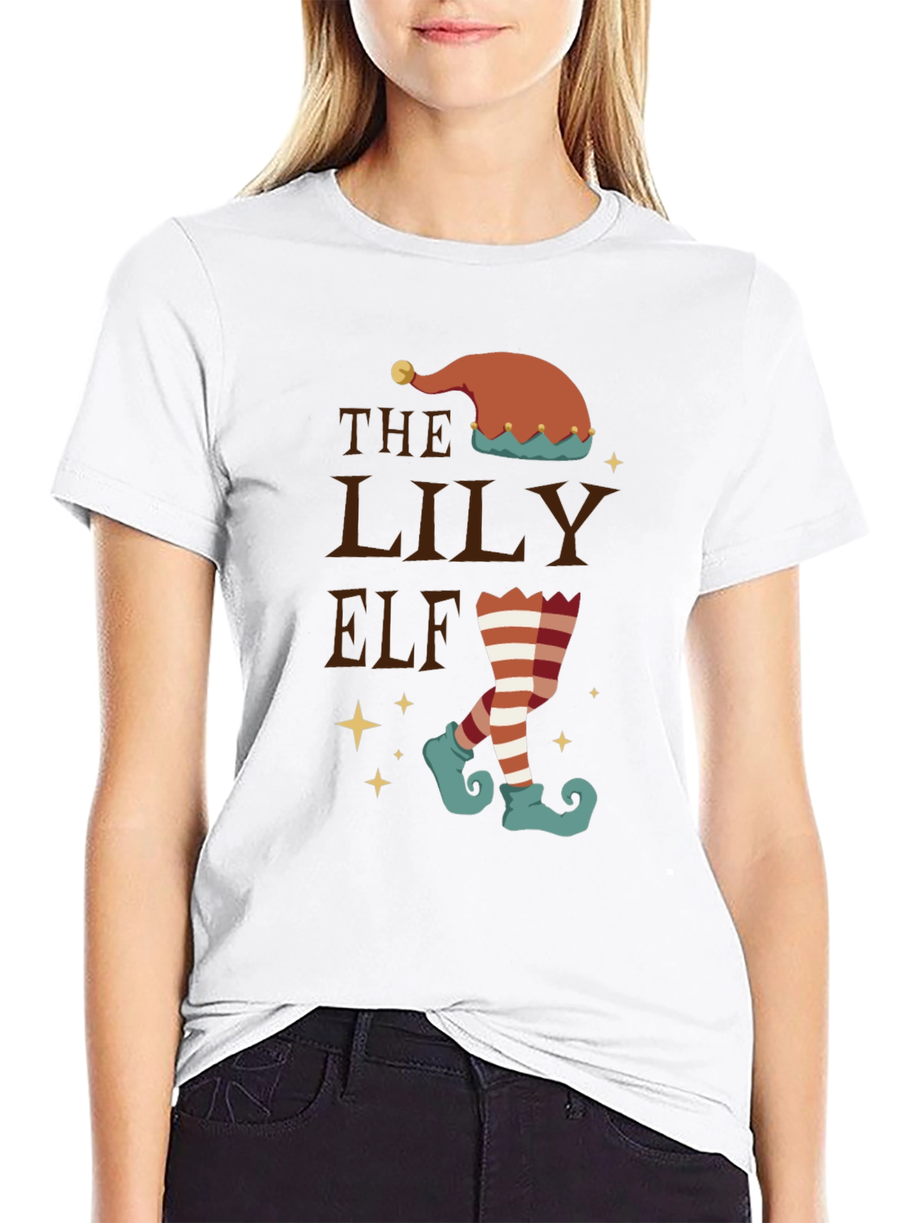 The Lily Elf Christmas T-Shirt - Festive Holiday Tee
