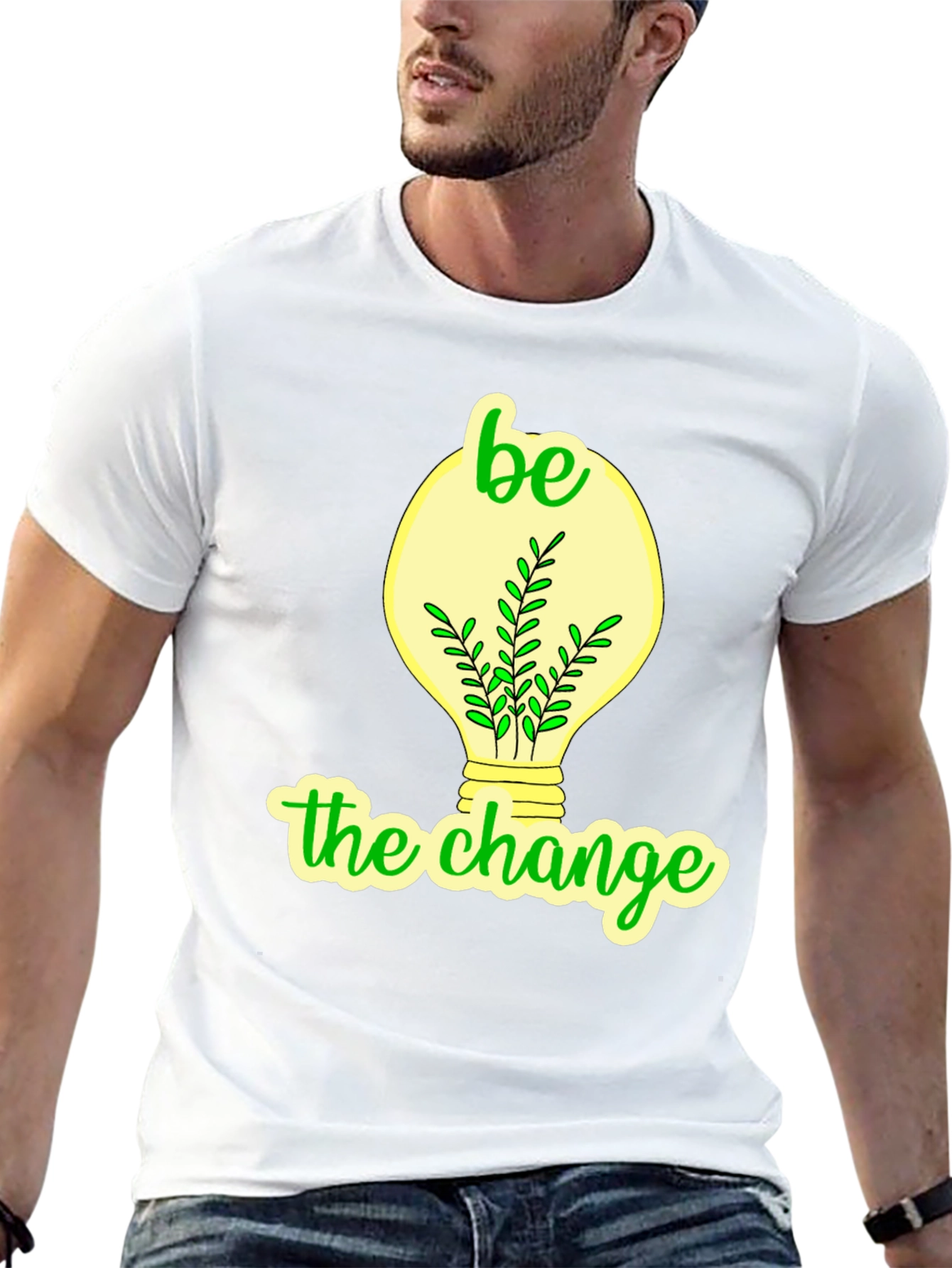 Eco-Friendly Be the Change Graphic Tee