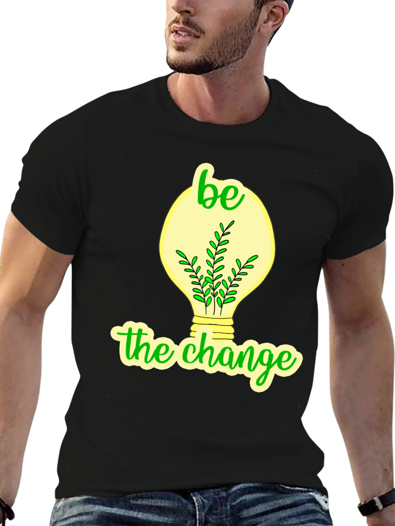 Eco-Friendly Be the Change Graphic Tee