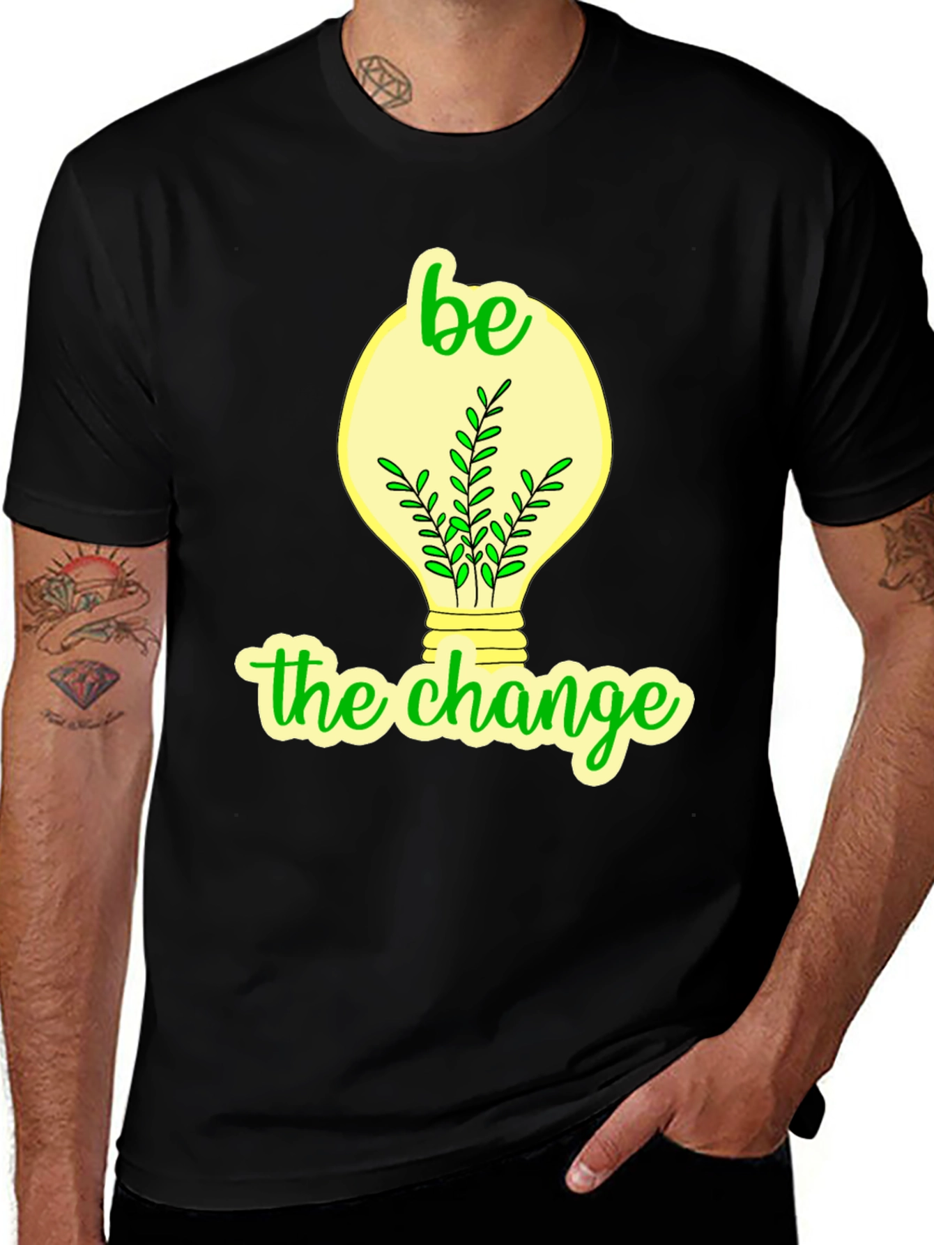 Eco-Friendly Be the Change Graphic Tee