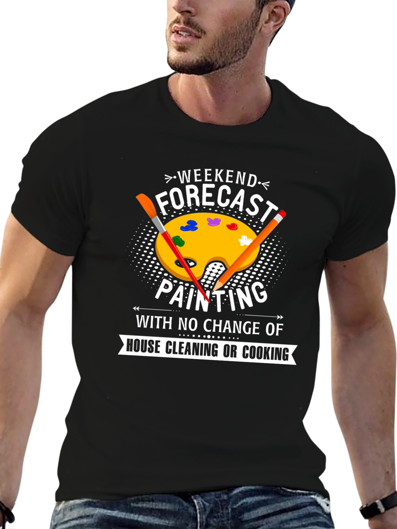 Weekend Forecast Painting T-Shirt