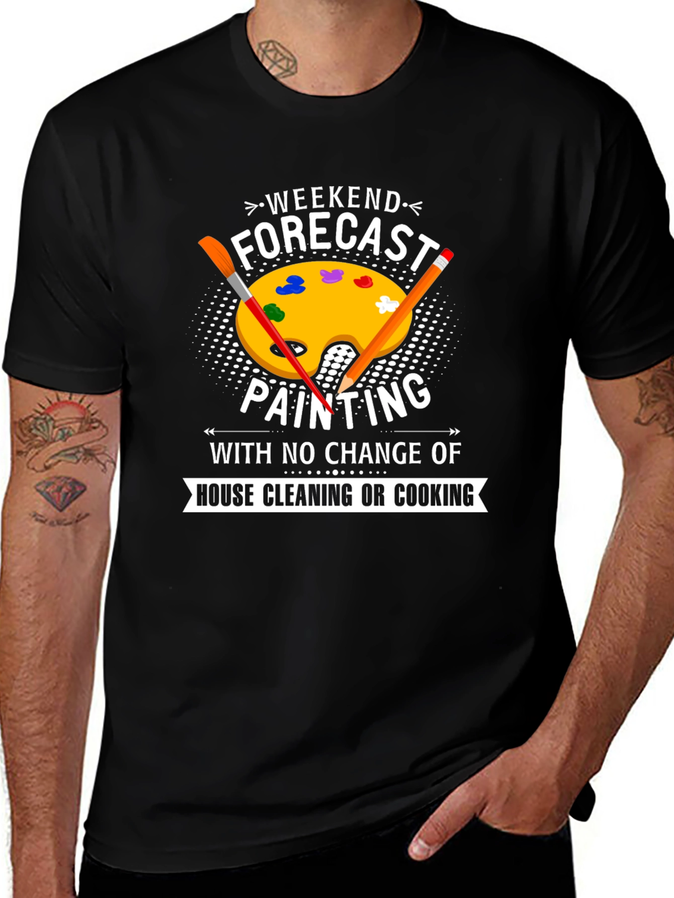 Weekend Forecast Painting T-Shirt