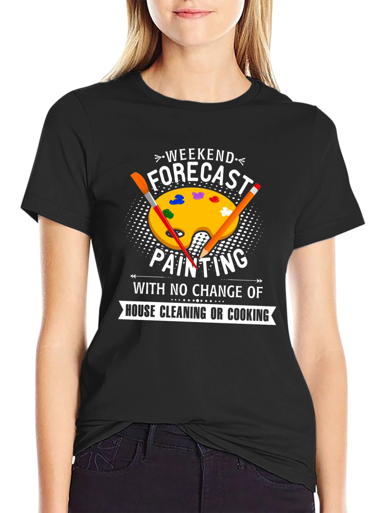 Weekend Forecast Painting T-Shirt