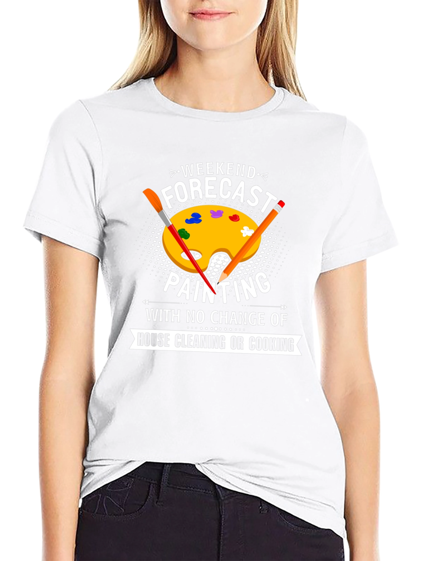 Weekend Forecast Painting T-Shirt