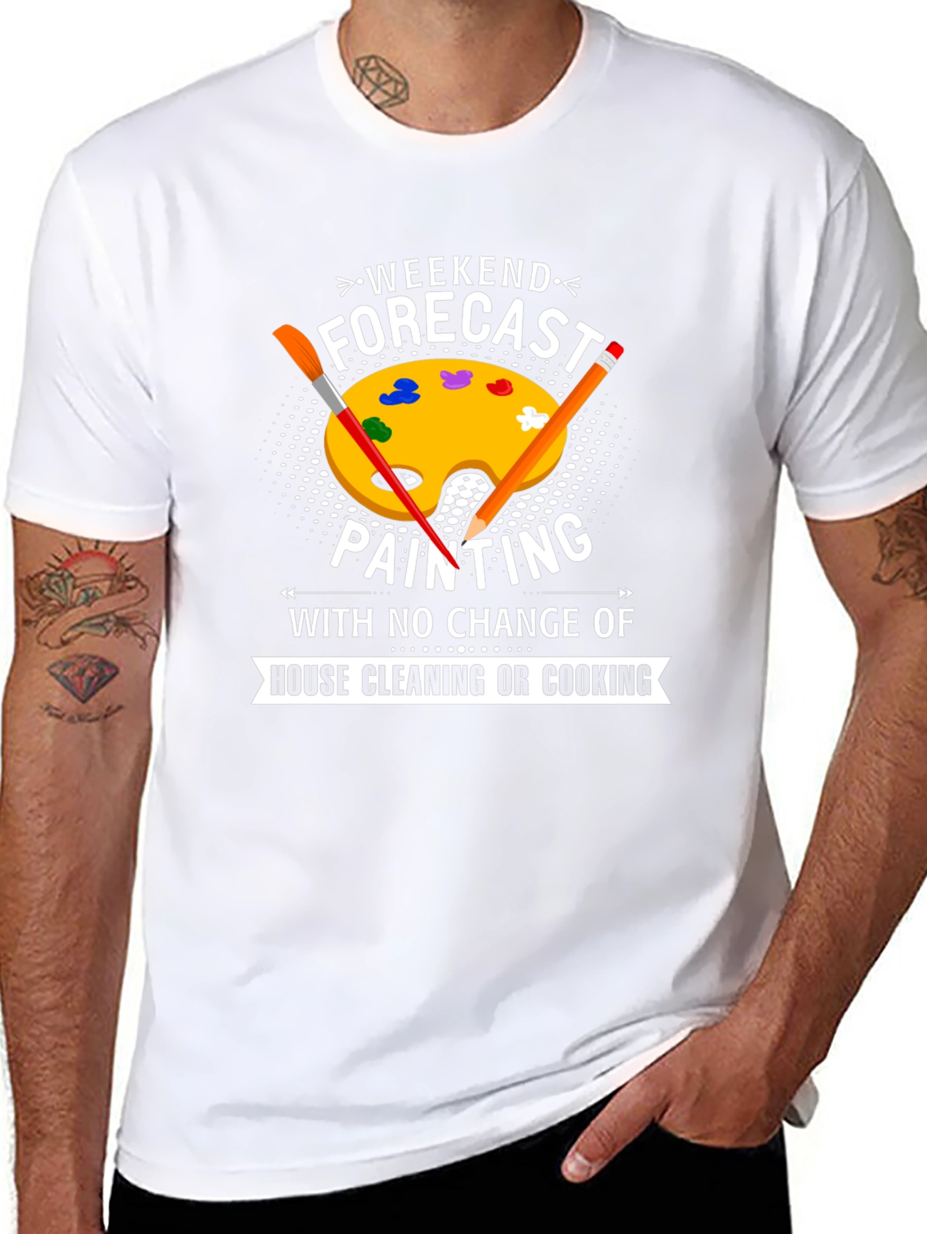 Weekend Forecast Painting T-Shirt
