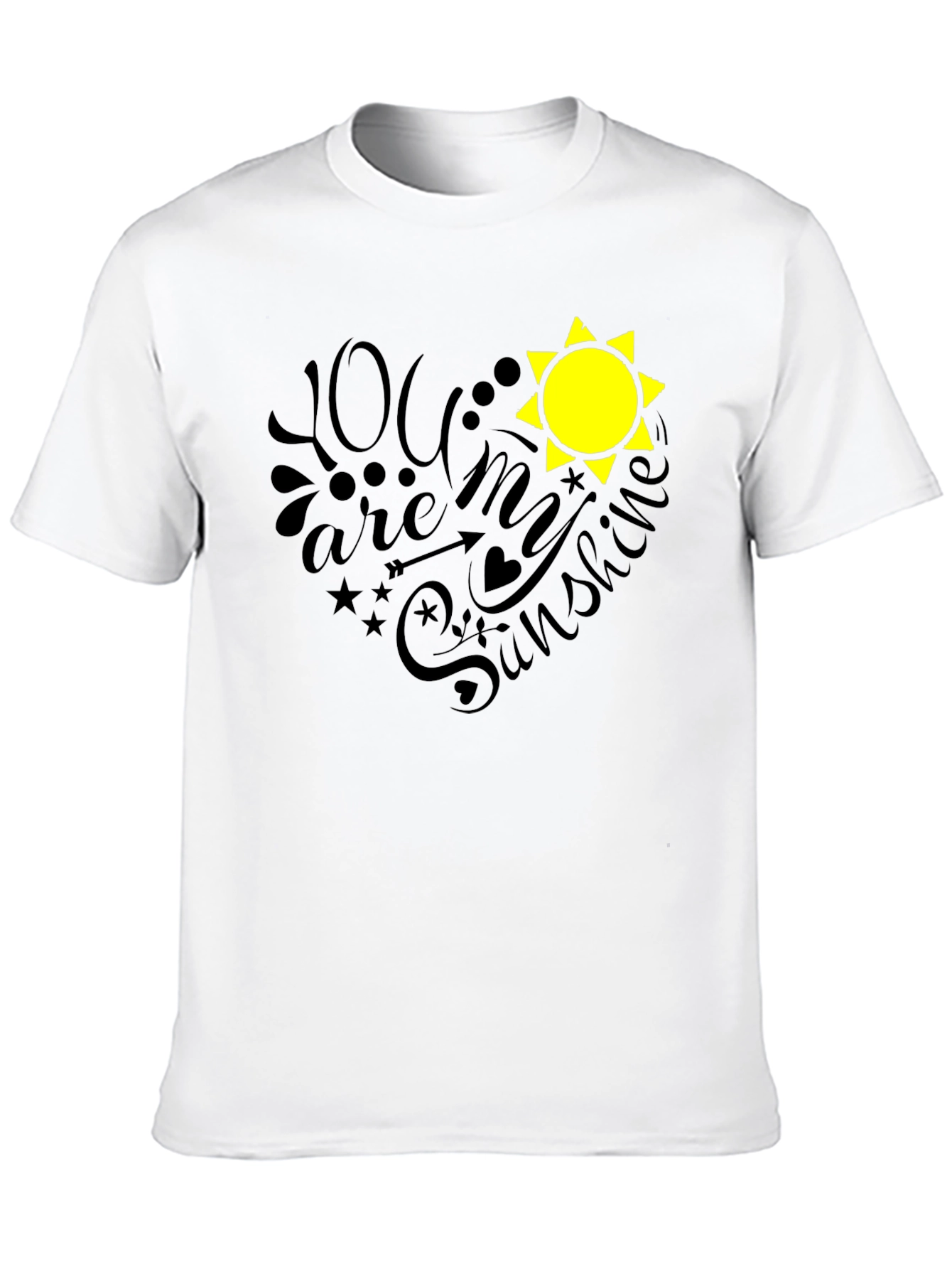 You are My Sunshine Black Graphic Tee