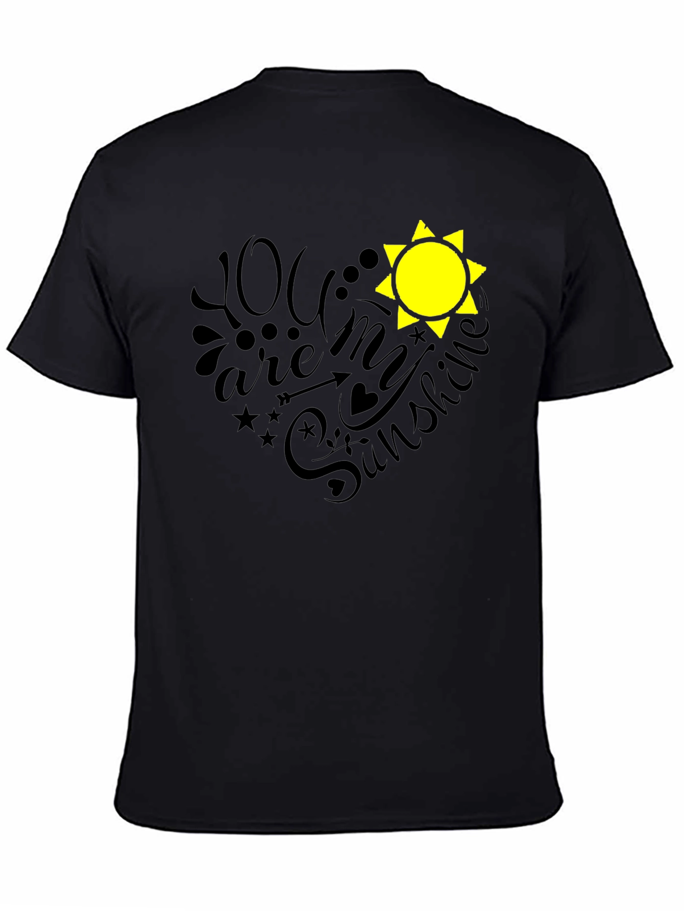 You are My Sunshine Black Graphic Tee