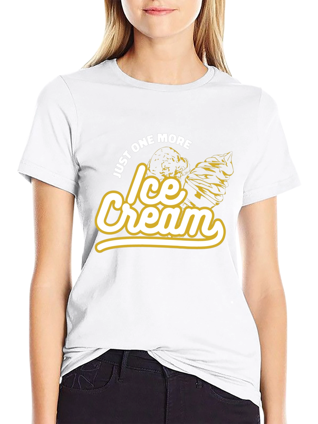 Just One More Ice Cream Graphic Tee