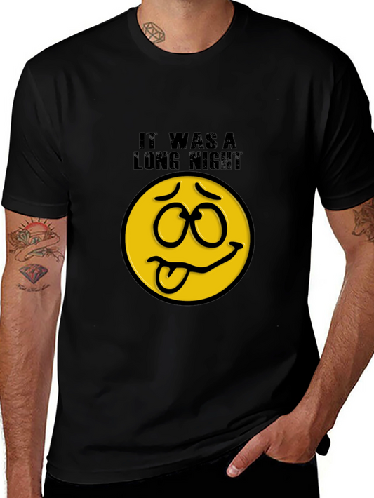 It Was A Long Night Funny Graphic Tee