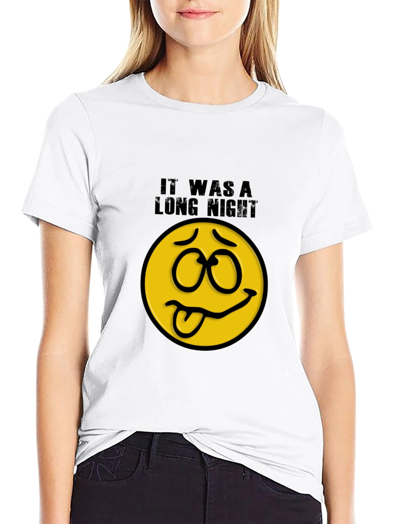 It Was A Long Night Funny Graphic Tee