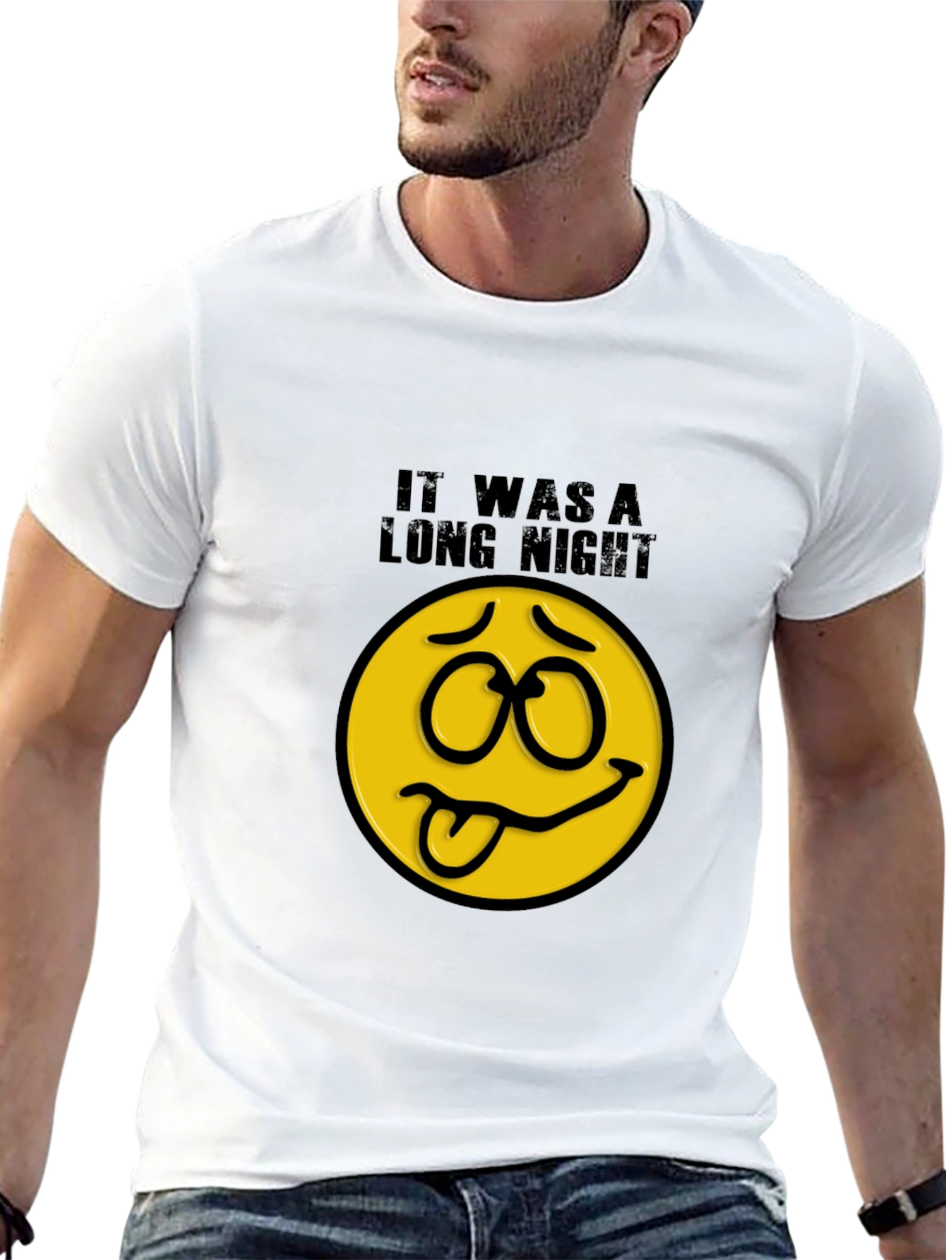 It Was A Long Night Funny Graphic Tee